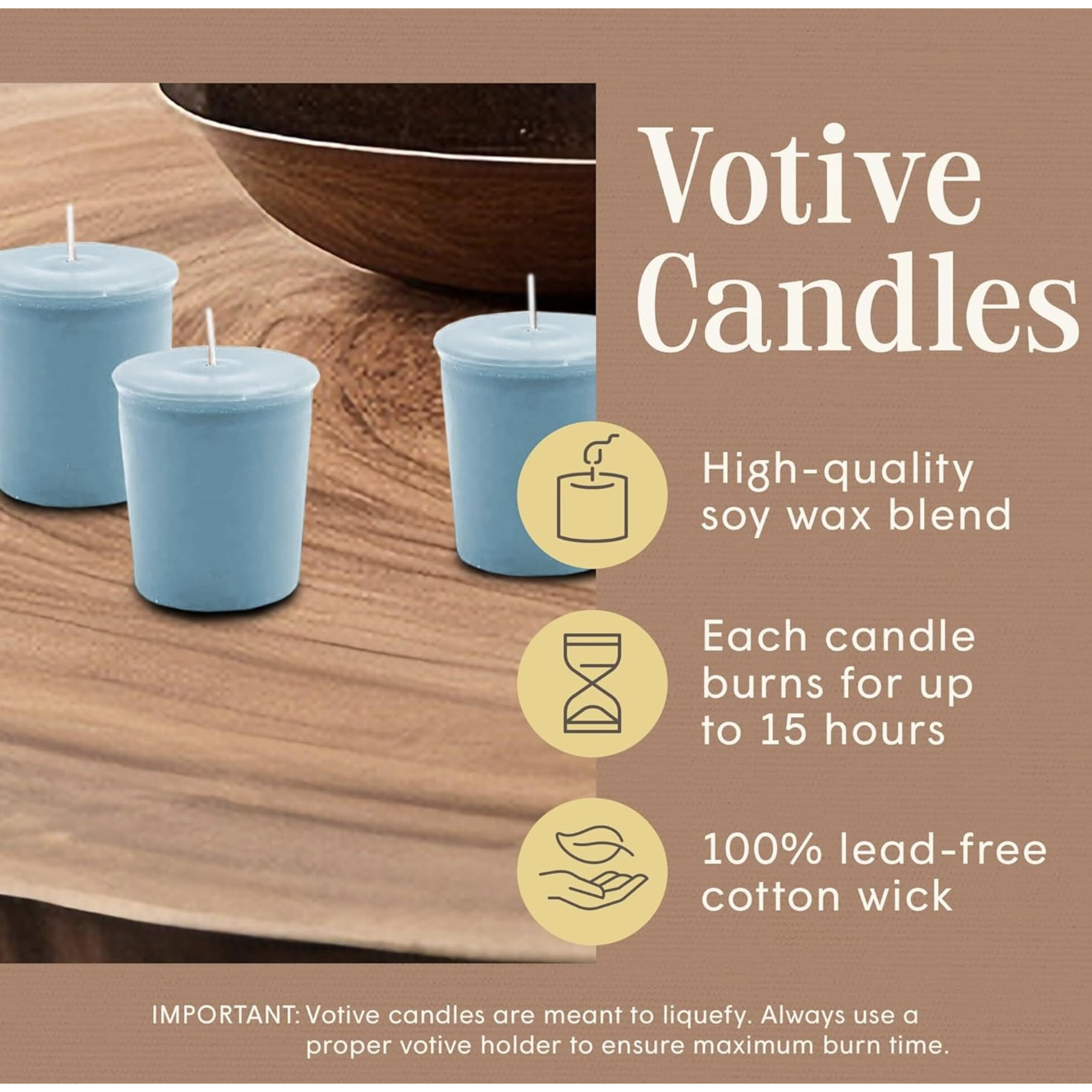 Mister Candle Spring/Summer Votive Collection Handmade Scented Votive Candles Bulk, Small Candles With Premium Wax & Essential Oils, 15 Hour Burn Time, Made In Usa, (Set Of 9, Baby Powder)