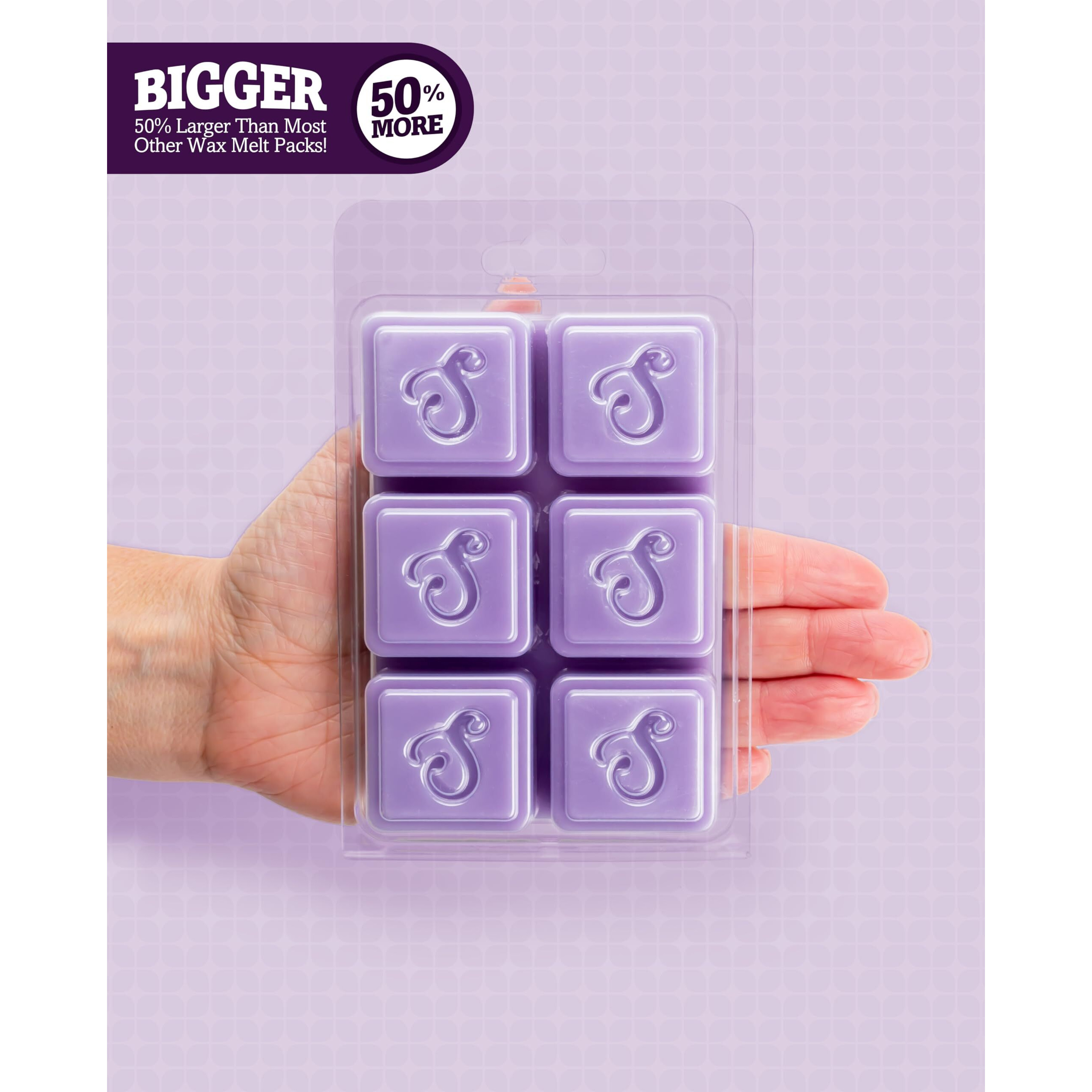 Pure Wisteria Wax Melts Multi Pack - Formula 117 - 2 Highly Scented 3 Oz. Bars (6 Oz. Total) - Made With Essential & Natural Oils - Flower & Floral Air Freshener Cubes Collection