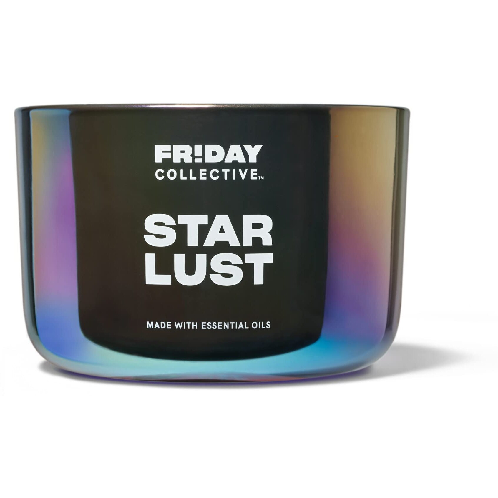 Friday Collective Star Lust Candle, Fresh & Clean Scented, Made With Essential Oils, 3 Wicks, 13.5 Oz