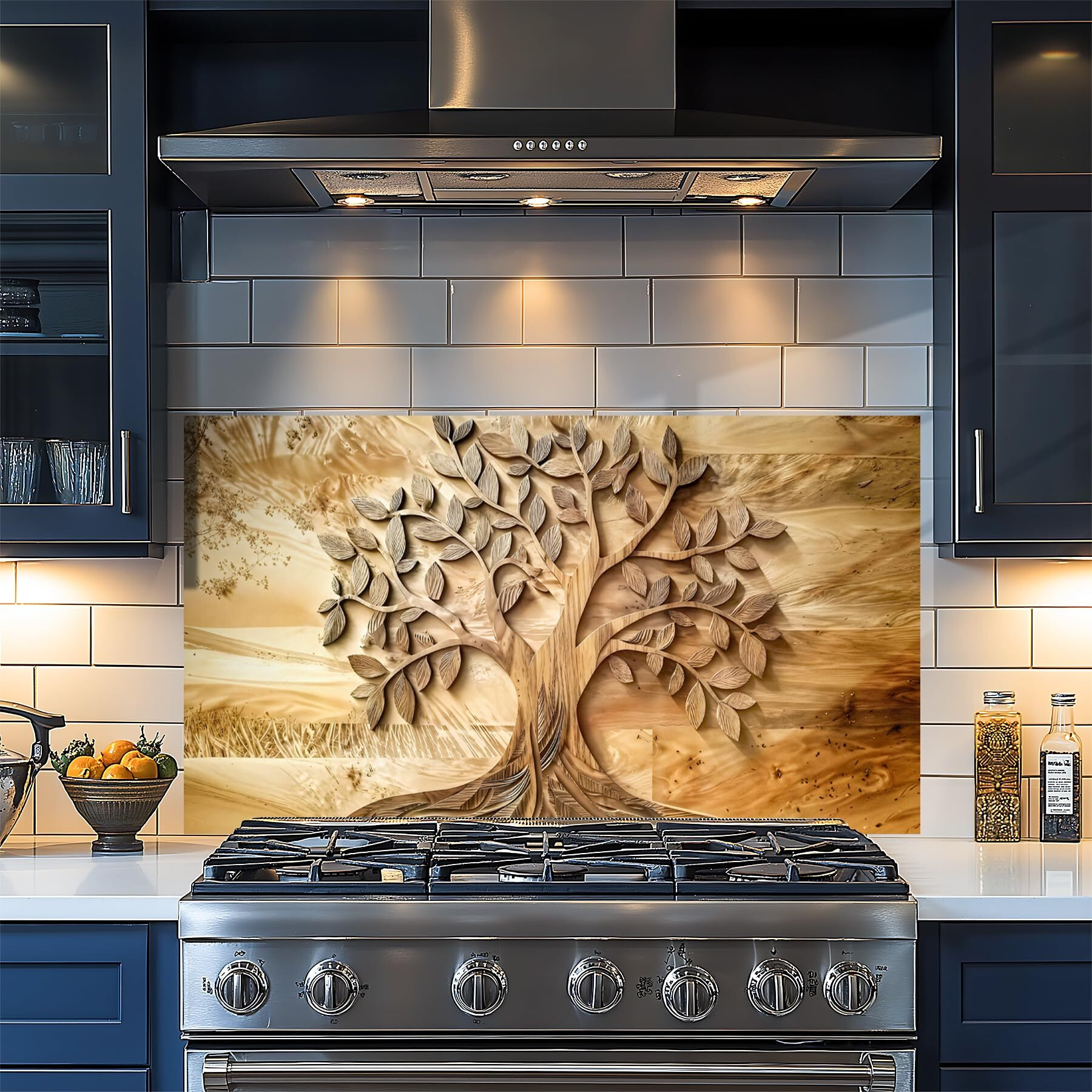 Kitchen Wallpaper Self Adhesive Oil Proof Sticker Waterproof Backsplash Wall Protector Film Removable Paper For Cupboard 30 X 16 Inch