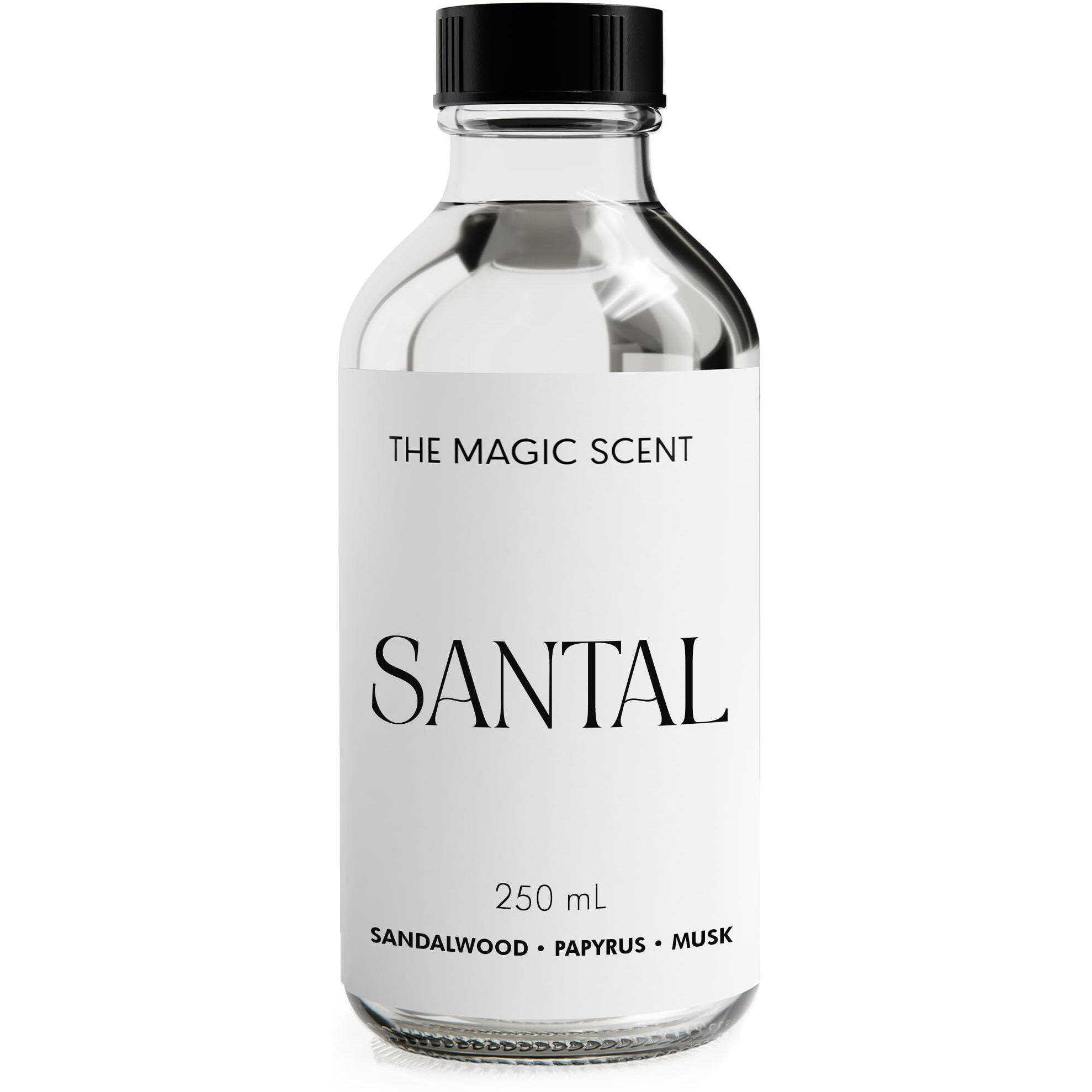 The Magic Scent Santal Fragrance Oil - Diffuser Oil Scent - Cold-Air & Ultrasonic Santal Diffuser Oil - Santal Essential Oil Aroma Diffuser Oils Scents For Home - Sandalwood Oil - 8.5 Fl Oz, 250 Ml