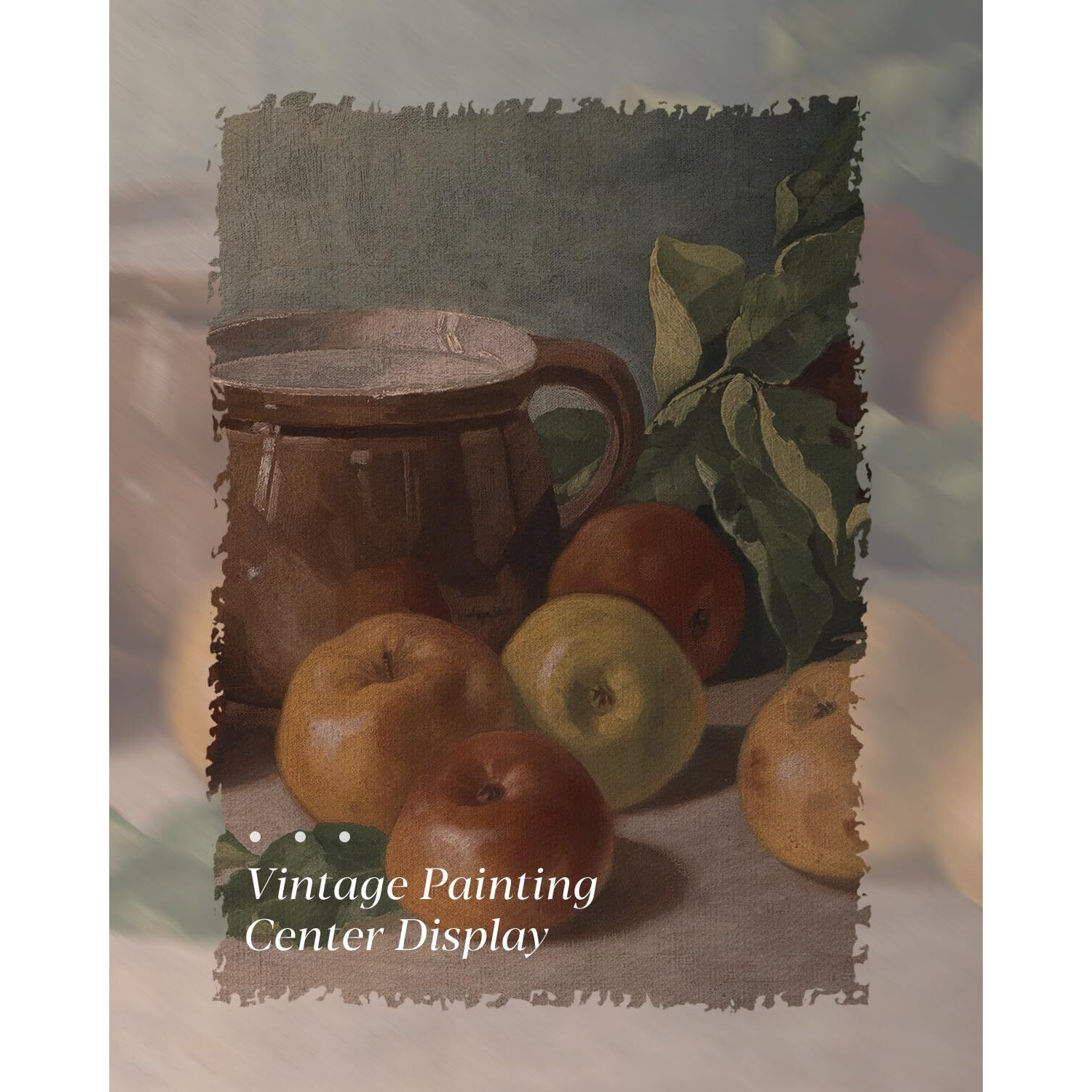 Huarcey Gold Framed Vintage Wall Art For Living Room Harvest Apples Still Life Oil Painting Artwork Shelf Decor Abstract Picture Canvas Print Farmhouse Fruit Wall Decor Bedroom Kitchen Bathroom 8"&quotX10""