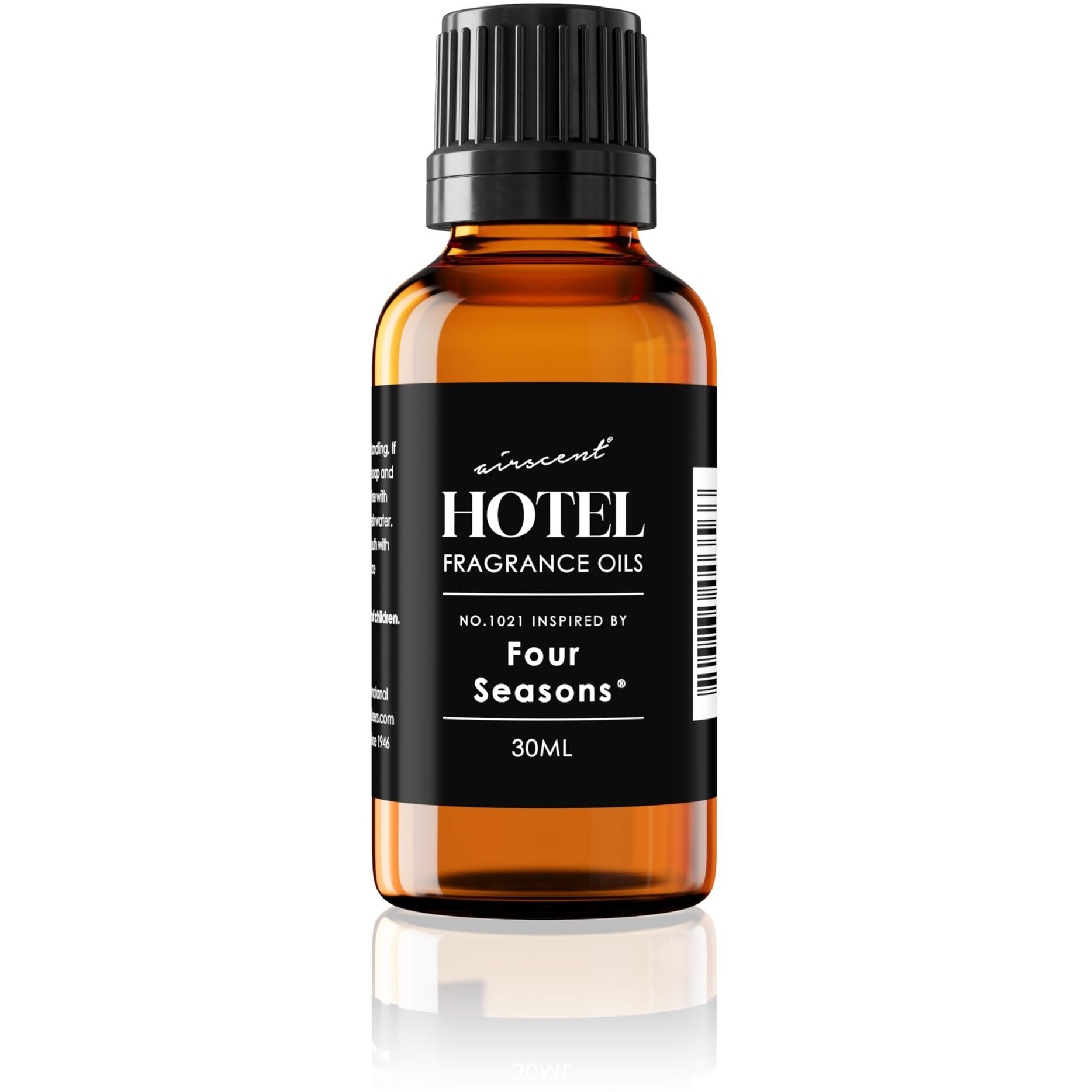 Airscent Hotel Diffuser Oil Inspired By The Four Seasons Signature Scent - Fragrance Oil No. 1021 For Ultrasonic And Waterless Diffusers And Crafting - 30 Ml, 1 Fl Oz Glass Bottle With Dropper