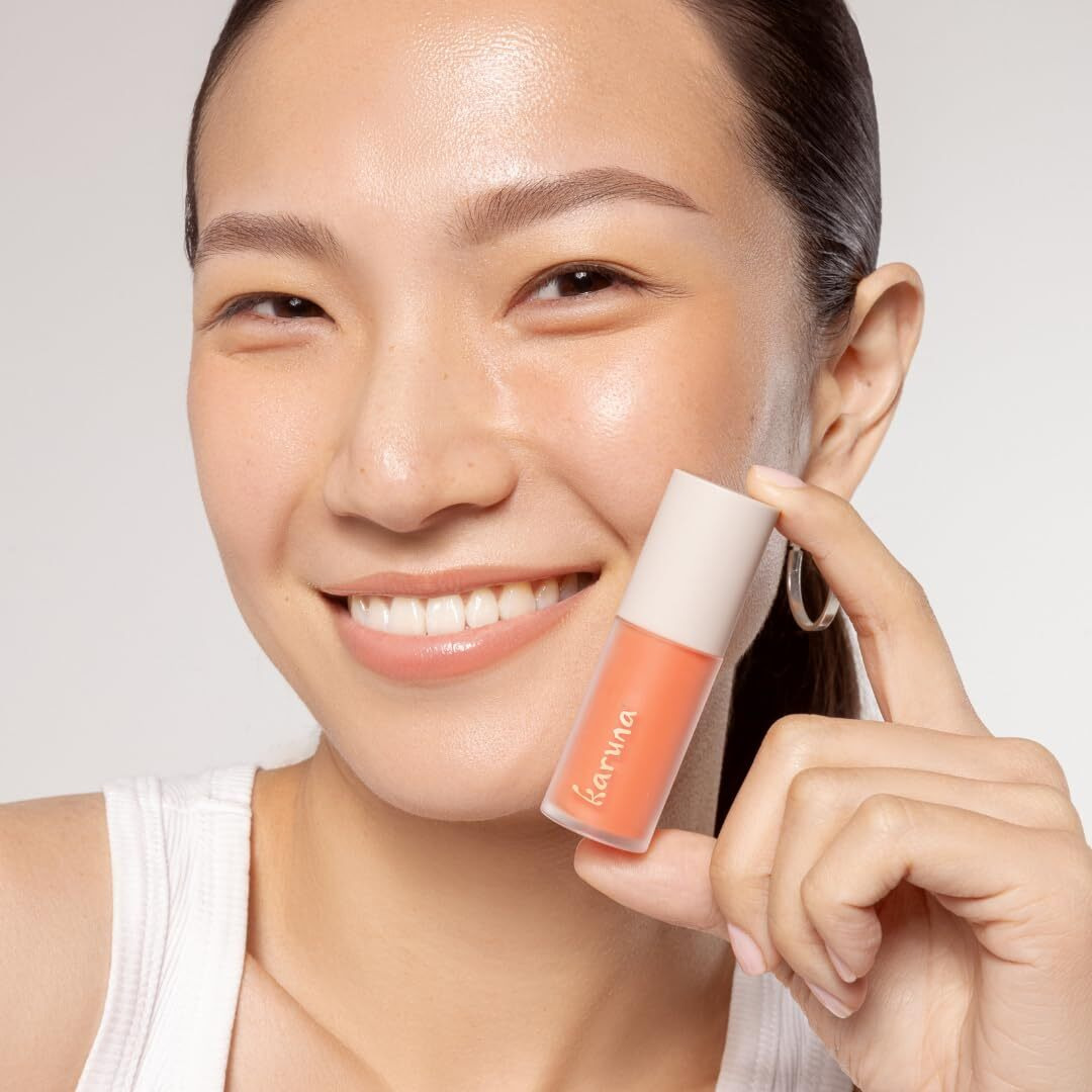 Karuna Skin - Tinted Lip Oil, Soothing & Moisturizing Lip Products With Peptides, Antioxidants, Hydrating Flattering Vegan Lip Tint, Pause, 4.8 Ml/0.16 Fl. Oz