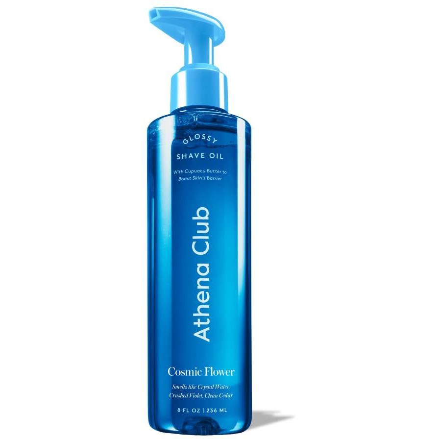 Athena Club Glossy Shave Oil For Women - Cosmic Flower - 8 Fl Oz