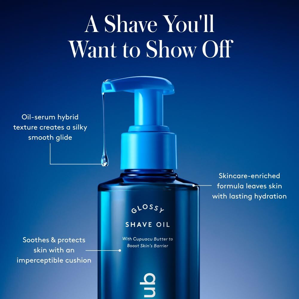 Athena Club Glossy Shave Oil For Women - Cosmic Flower - 8 Fl Oz