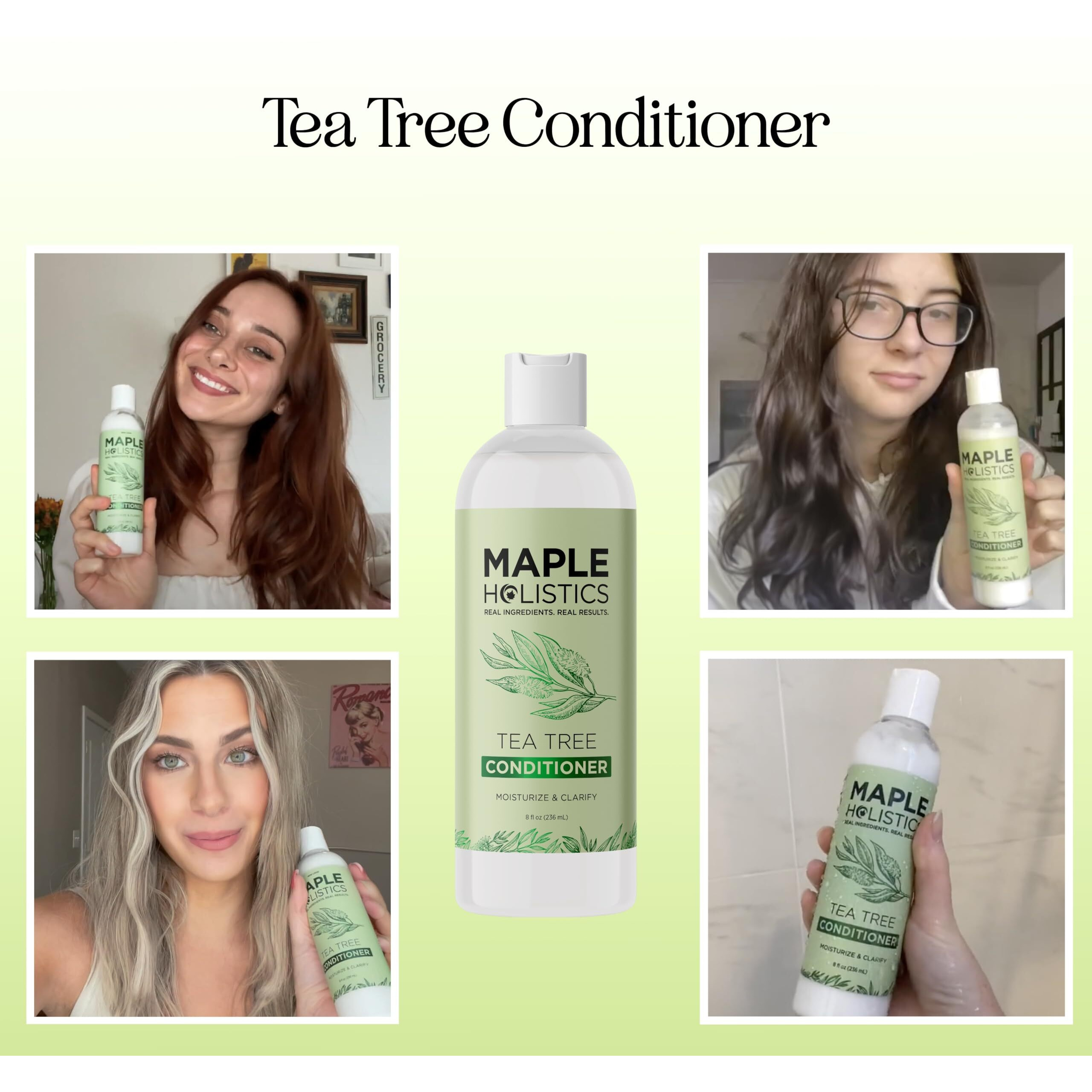 Tea Tree Conditioner For Dry Hair - Tea Tree Oil Conditioner For Oily Hair And Sulfate Free Conditioner For Dry Hair - Cleansing Conditioner And Tea Tree Dry Scalp Care With Tea Tree Oil For Hair