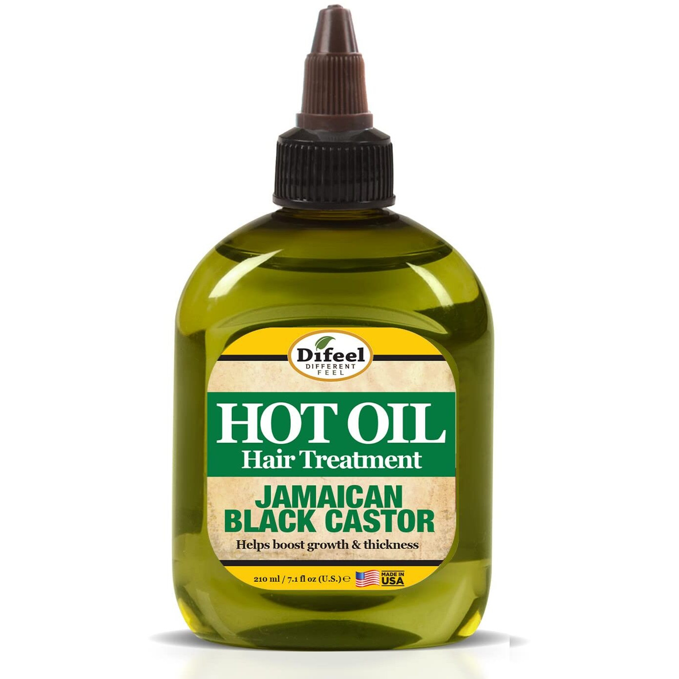 Difeel Jamaican Black Castor Hot Oil Treatment 7.1 Oz. - Deep Conditioning Treatment Made With Natural Castor Oil For Hair Growth