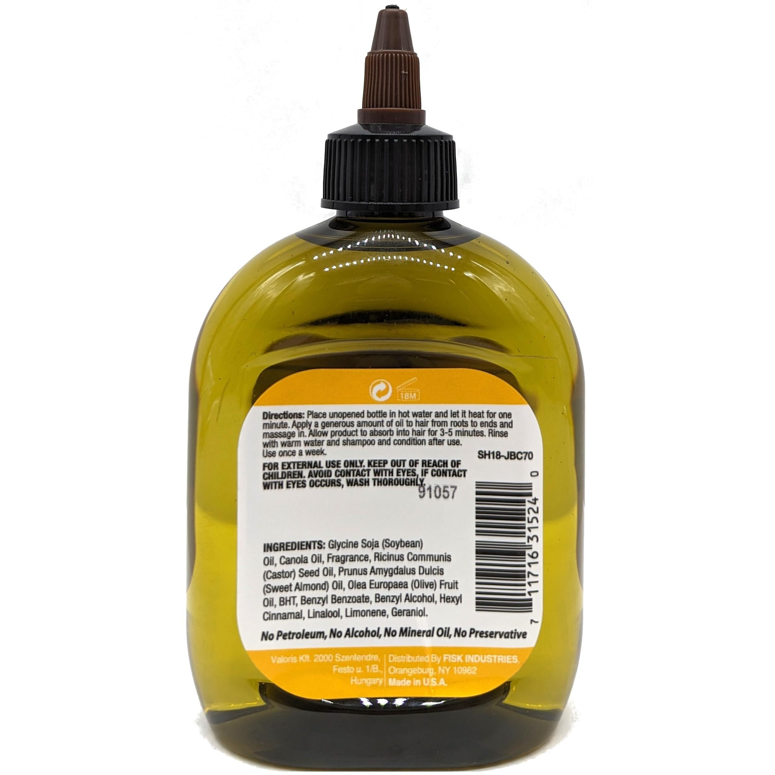 Difeel Jamaican Black Castor Hot Oil Treatment 7.1 Oz. - Deep Conditioning Treatment Made With Natural Castor Oil For Hair Growth