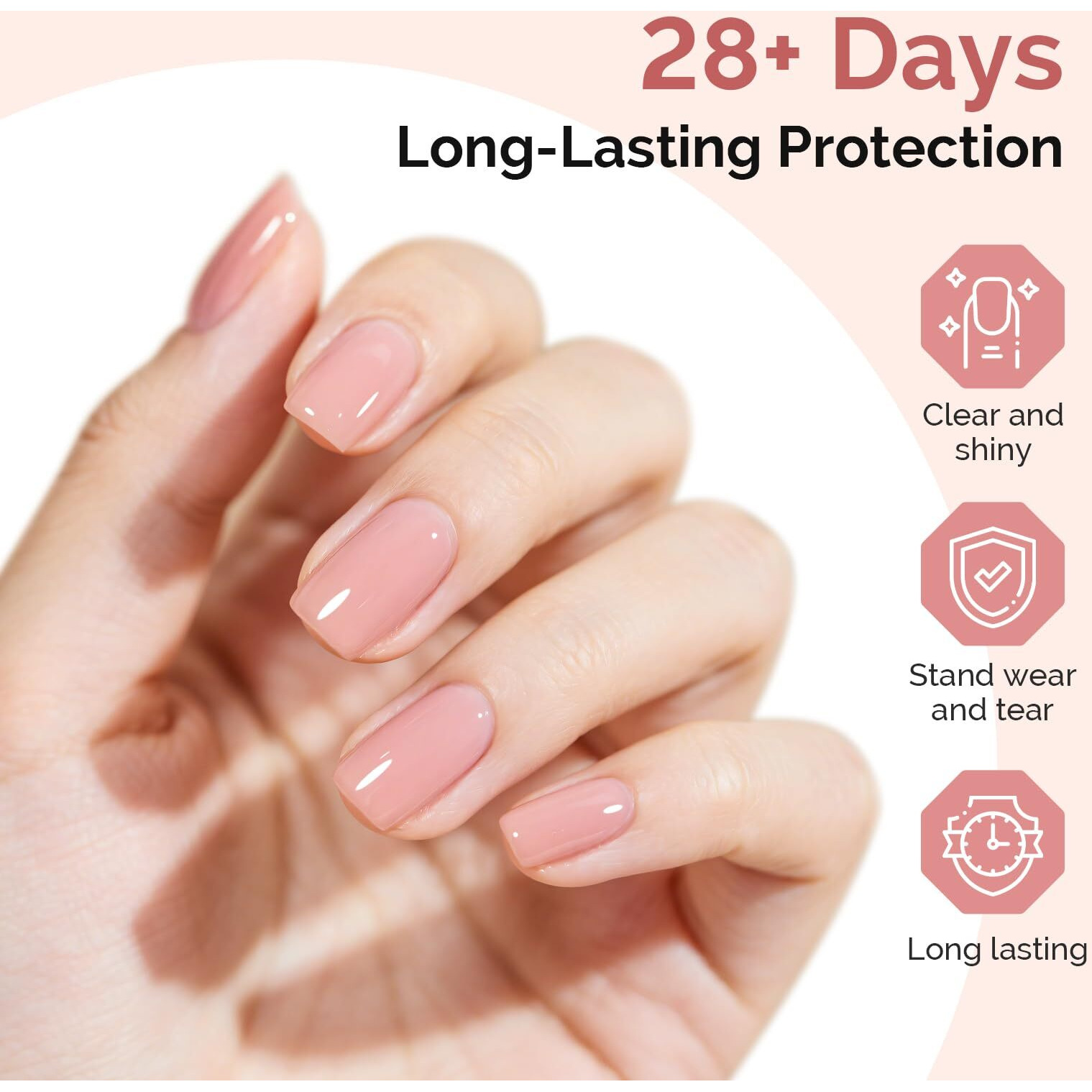 Melodysusie No Wipe Glossy Top Coat Base Coat Cuticle Oil Set Long Lasting Shine Finish Soak Off Uv Led Nail Lamp Nail Art Design Manicure Kit Perfect Gifts For Women Girls 3 Pcs 15Ml
