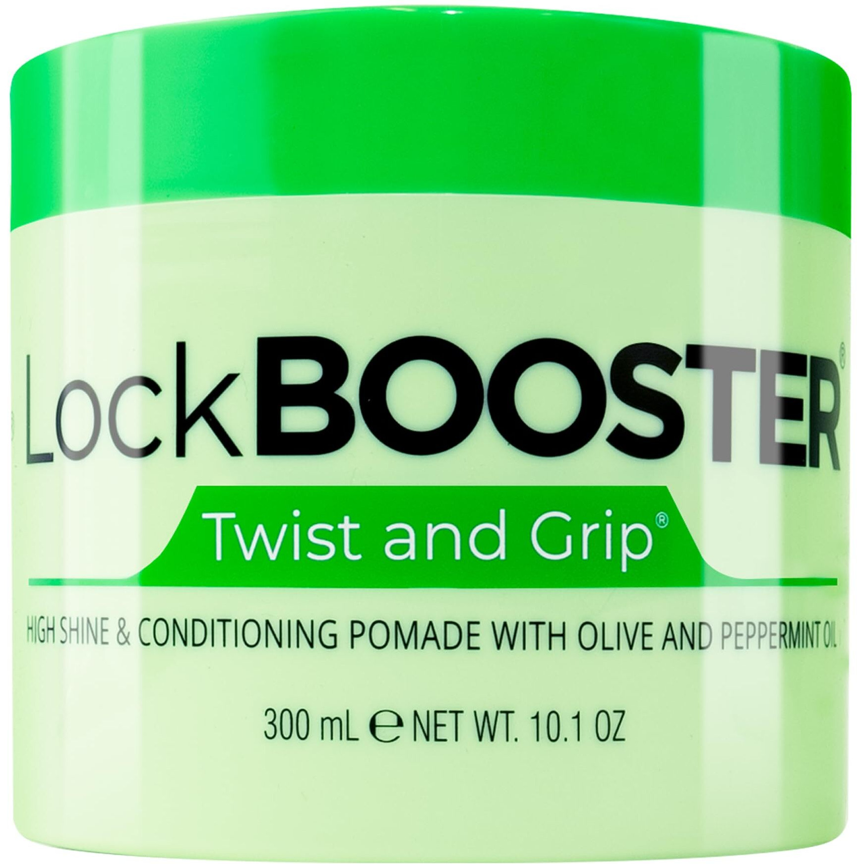 Style Factor Lock Booster Twist & Grip Braid Gel (10.1 Oz.) With Olive And Peppermint Oil - Strong Hold, Flake-Free, Frizz-Free Hair Braiding Gel For Defined & Long-Lasting Twists, Locs & Braids