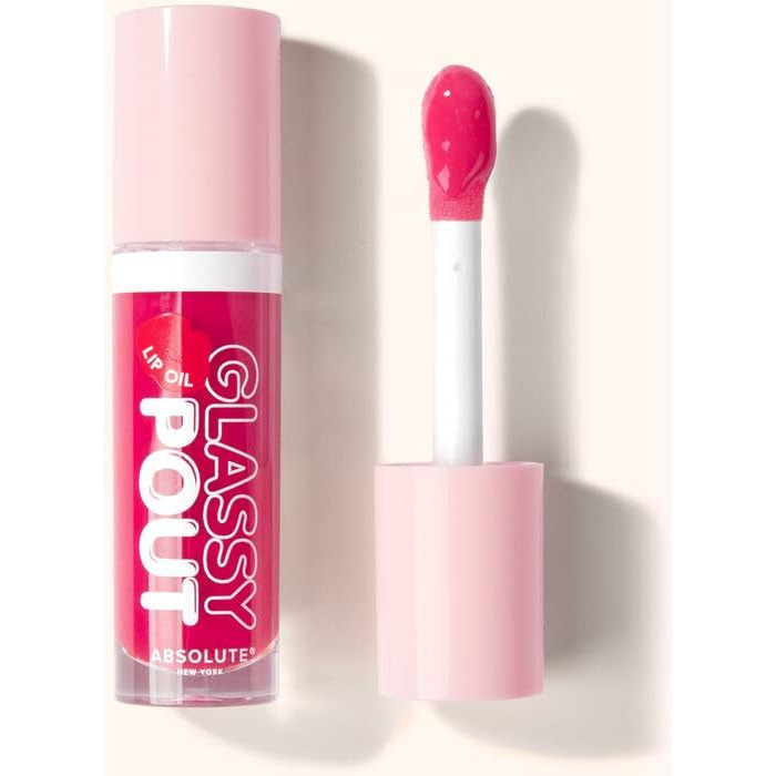Absolute New York Glassy Pout Lip Oil, Long Lasting Hydration, Ultra Glassy Shine, Non Sticky Lip Oil (Mlgl02 Tasty)