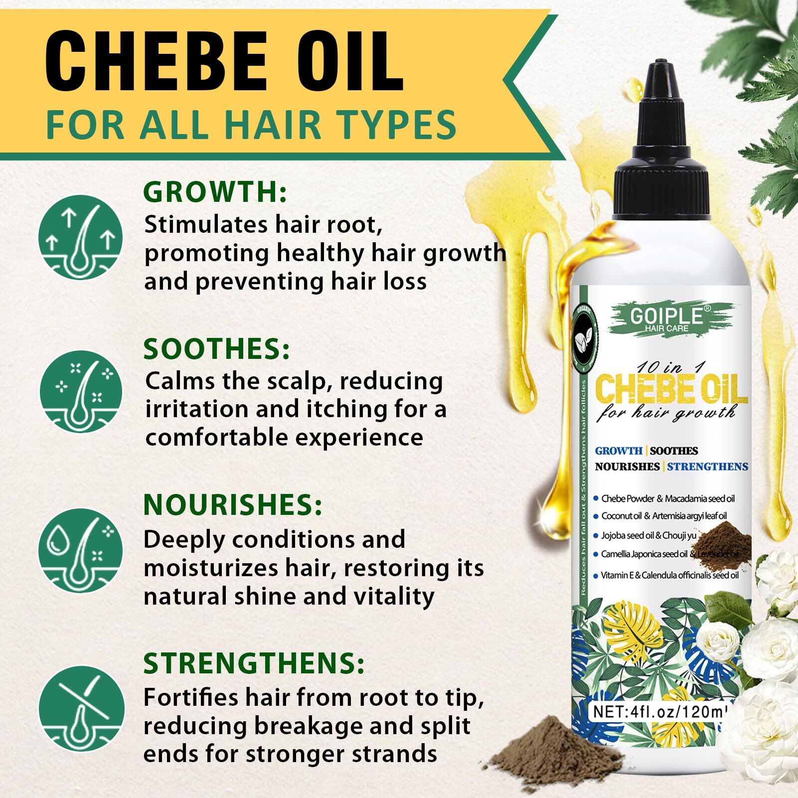Raw Batana Oil For Hair Growth Bantana Natural Hair Growth Oil, Natural Chebe Hair Oil For Hair Growth Organic African Chebe Powder & Oil Moisturizer For Scalp, Hair Growth Oil Set For All Hair Types