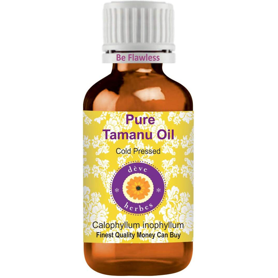 Deve Herbes Pure Tamanu Oil (Calophyllum Inophyllum) | Cold Pressed | Natural | Undiluted | For Diluting Essential Oils | For Hair, Skin & Massage | Men & Women |15Ml (0.50 Oz)