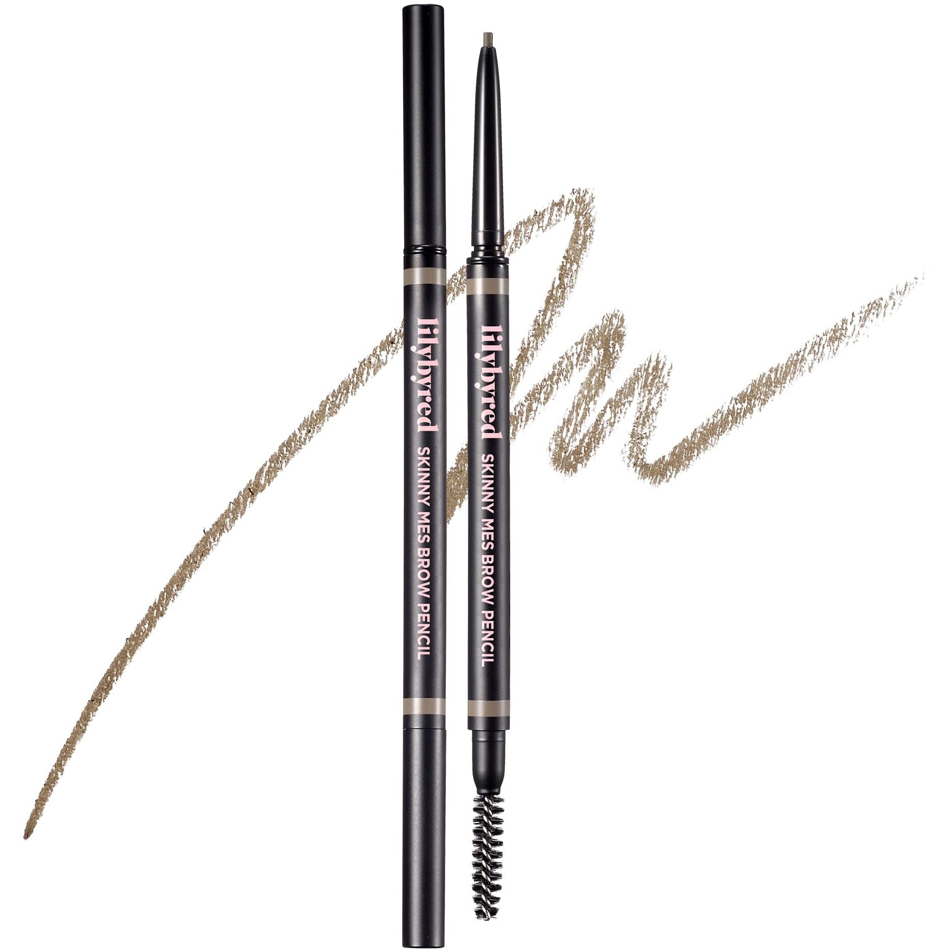 Lilybyred Skinny Mes Brow Pencil | Korean 1.5Mm Ultra-Slim Tip Eyebrow Pencil, Natural Hard Formula, Fine Hair-Like Strokes, Oil-Control, Sweat-Resistant, Long-Lasting, 0.005 Oz. (05 Taupe Brown)