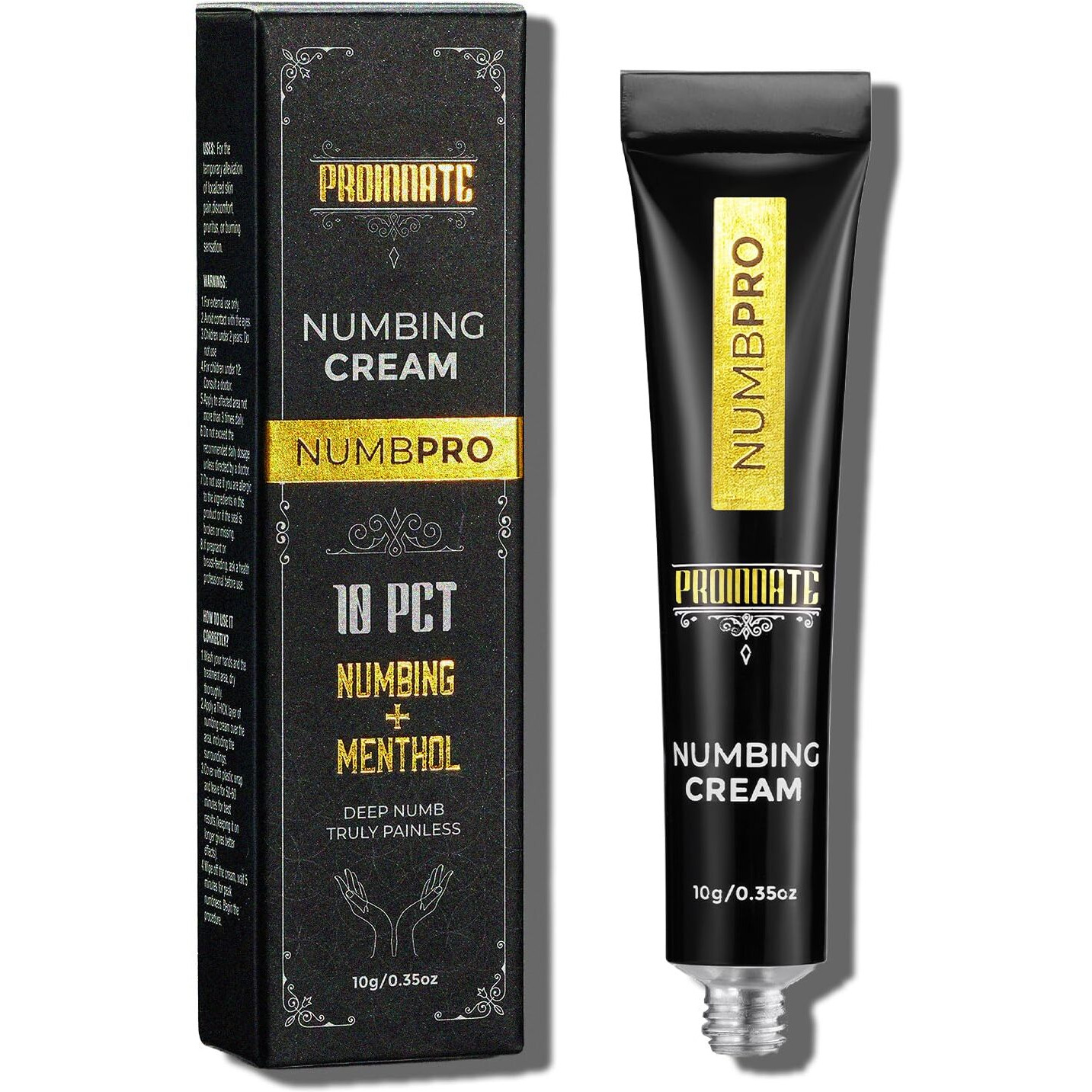 Numbpro Numbing Cream Max Strength Deep Numbing Cream With Menthol, Emu Oil And Arnica 1 Pcs(1X10G)