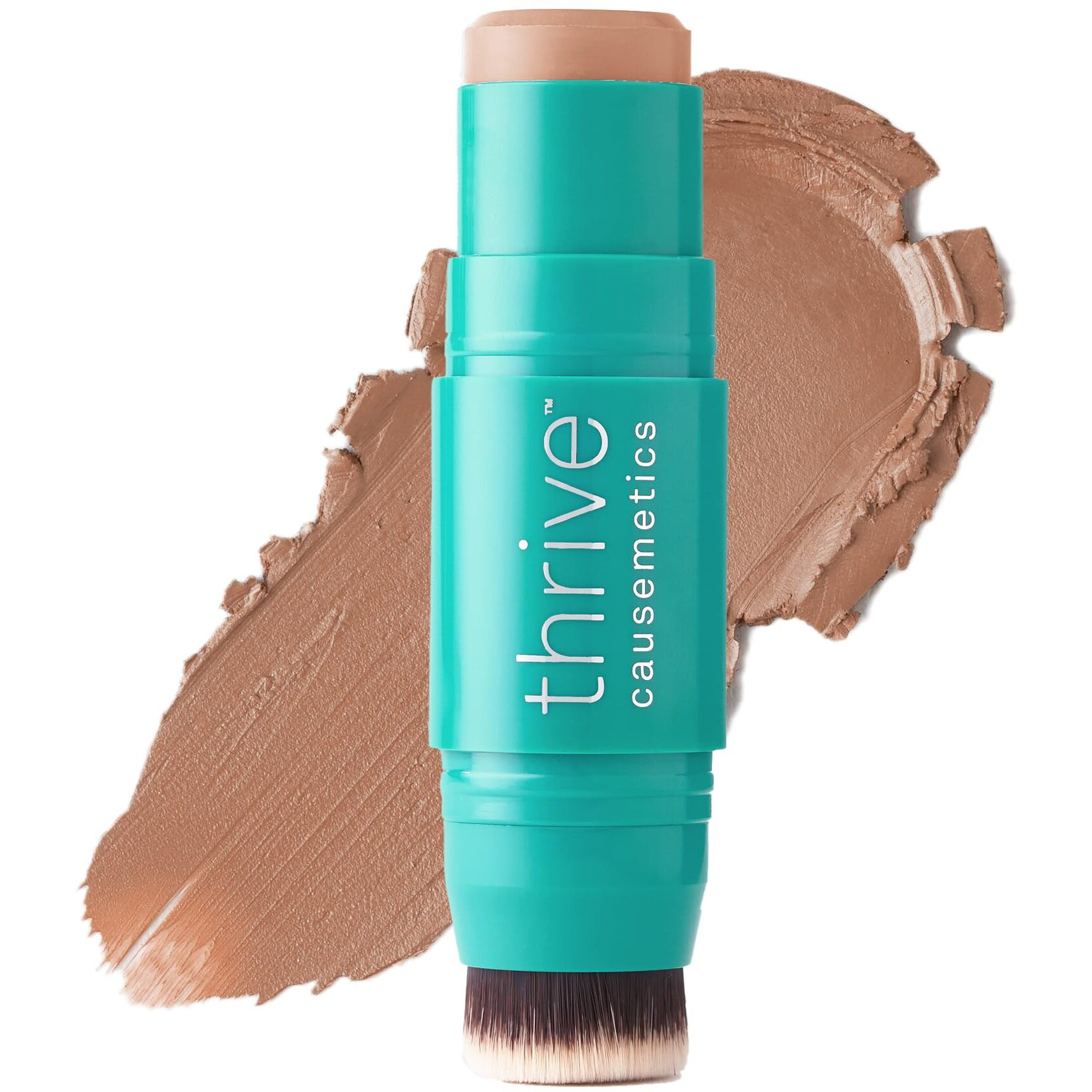 Thrive Causemetics Triple Threat Color Stick Cream Bronzer & Contour Stick With Vitamin E, Evening Primrose Oil, Waterproof Smudge Proof Face Makeup Formula, Mo (Fair Light Neutral)