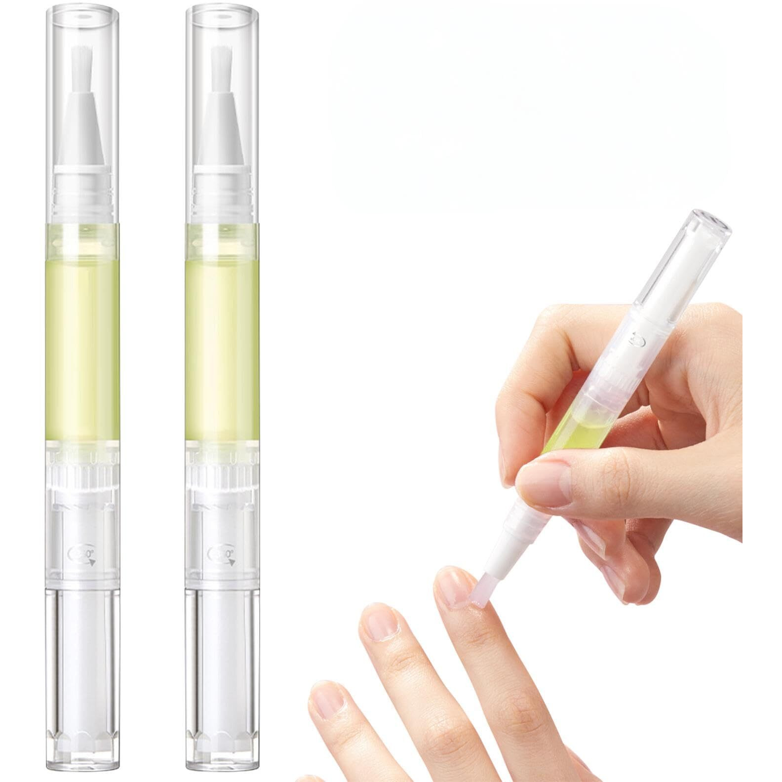 Radiant Nail Growth Oil, Nail Strengthener, Cuticle Oil For Nails, Moisturize Strengthen Nail Care Oil, Finger Edge Manicure Nourishing Pen, Anti-Hangbnail Removal, Nail Skin Edge Care (Lemon)