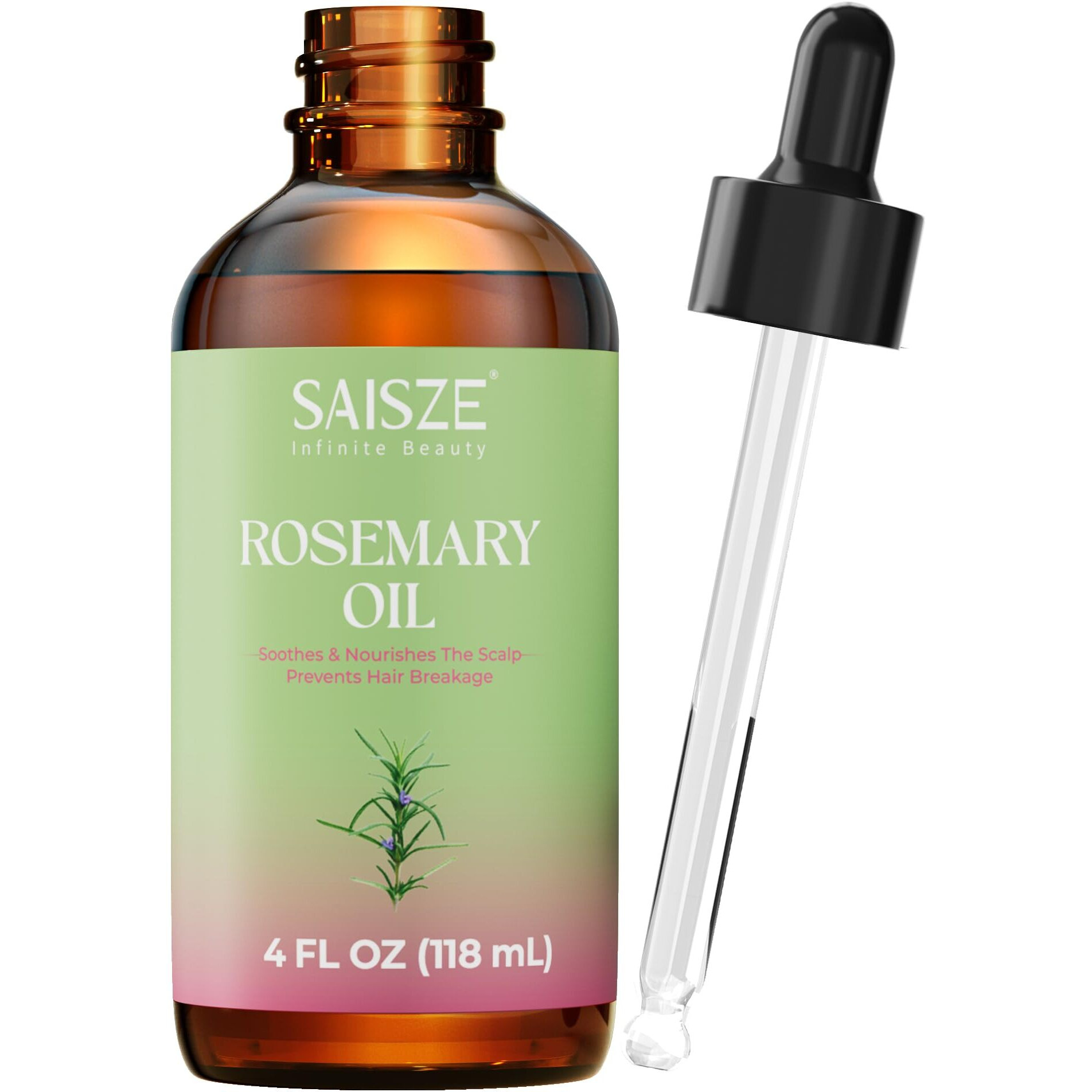 Rosemary Oil For Hair Growth, 4 Fl Oz Organic Oil For Nourishes Scalp, Strengthens Hair