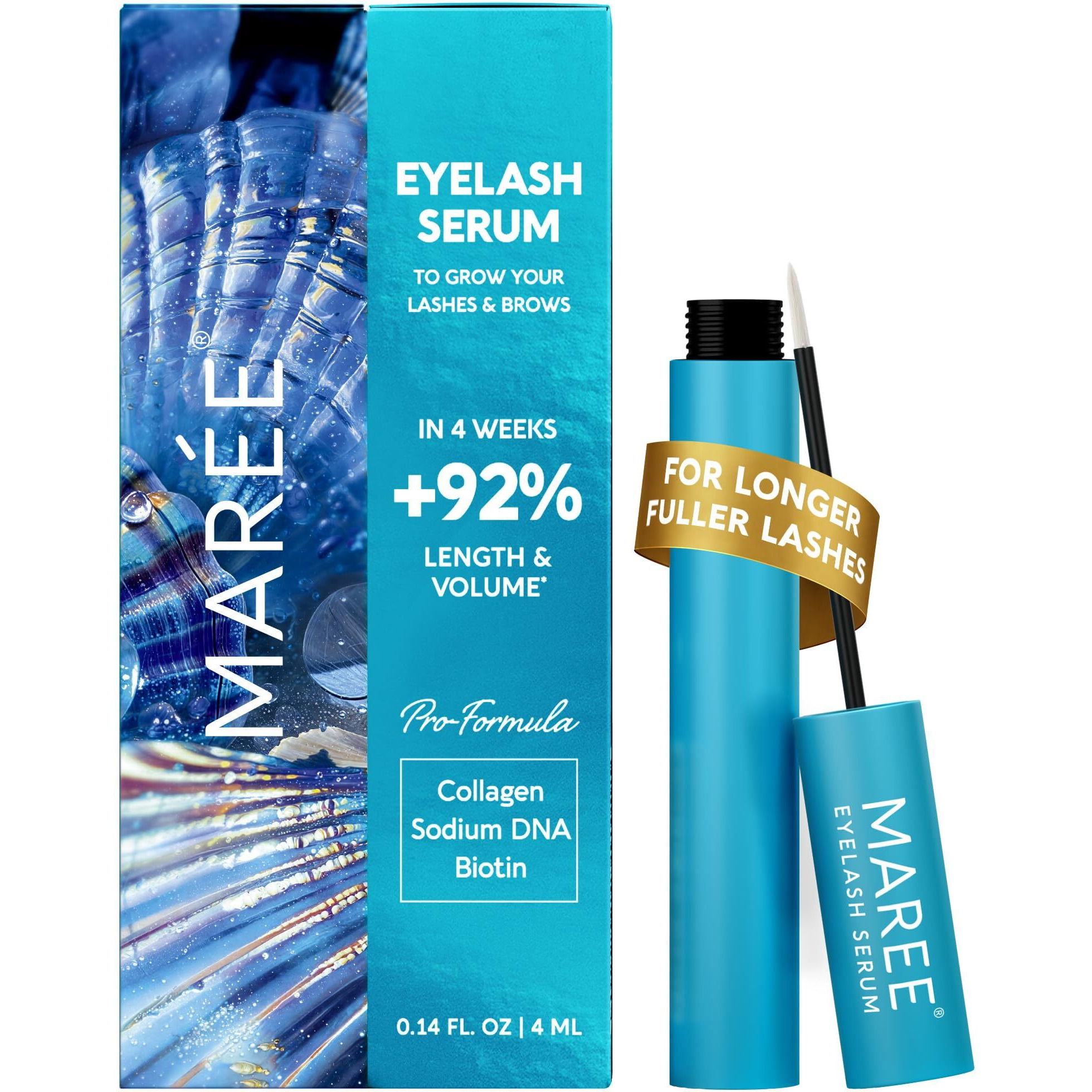 Maree Eyelash Serum To Grow Lashes & Brows - Eye Lash Serum For Eyelash Growth Without Prostaglandin - Rapid Enhancing Lash Growth Eyebrow Boost Oil - S  Rum De Pestaas Suero Para Pestaas Crecimiento