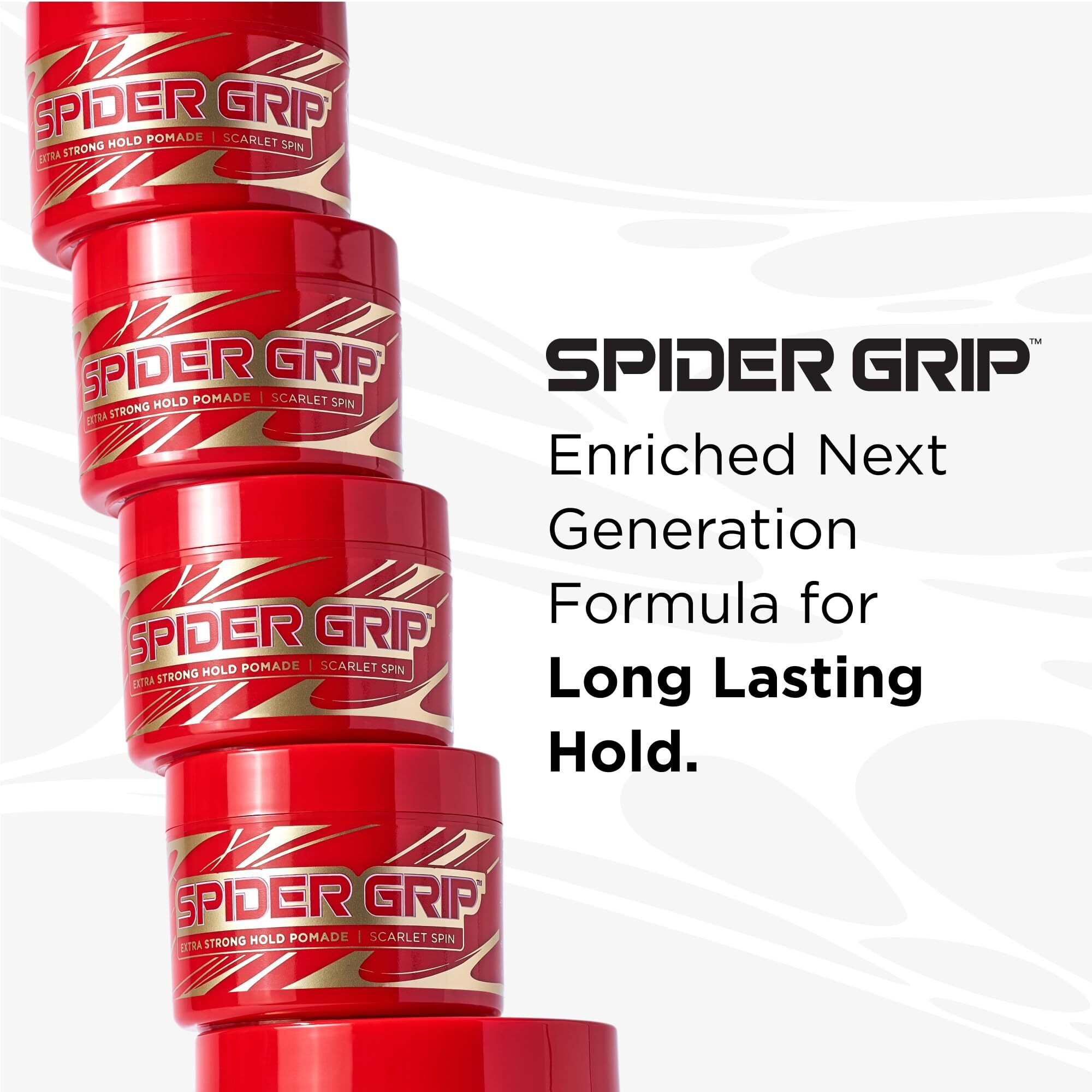 Style Factor Spider Grip Extra Strong Hold Pomade 5 Oz - For Men And Women Castor Oil And Biotin For High Shine And Healthy, Long-Lasting Control For Braids, Locs, Twists And Retwists
