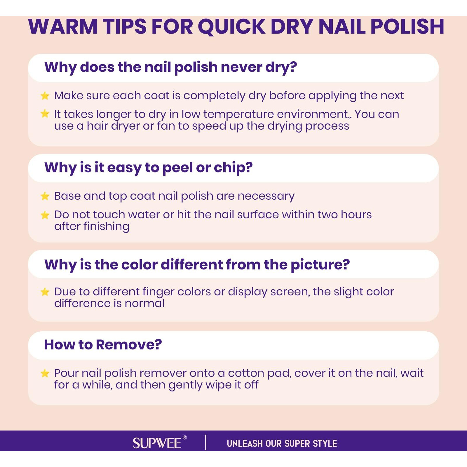 Supwee Glitter Holographic Nail Polish Quick Dry High Glossy Shiny Shimmer Nail Polish Oil-Based Holo Fingernail And Toenail Air Dry Fast Beauty Art Manicure Gift For Women Girls 16Ml, 0.54Fl Oz