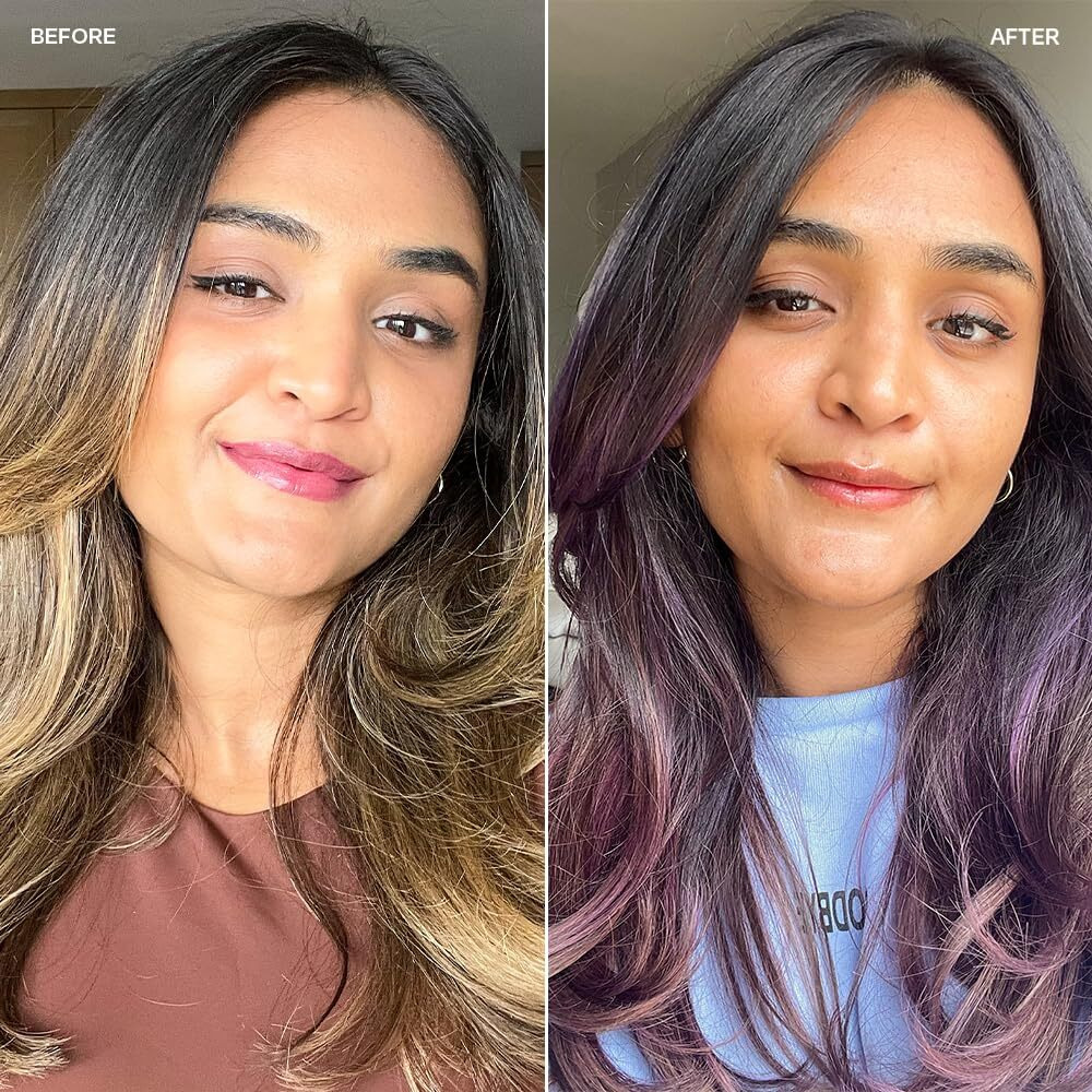 Overtone Color Depositing Semi-Permanent Hair Dye Conditioner - 8 Oz For Natural & Color-Treated Hair, Moisturizing Shea Butter & Coconut Oil - Vegan & Cruelty-Free, Vivid Violet