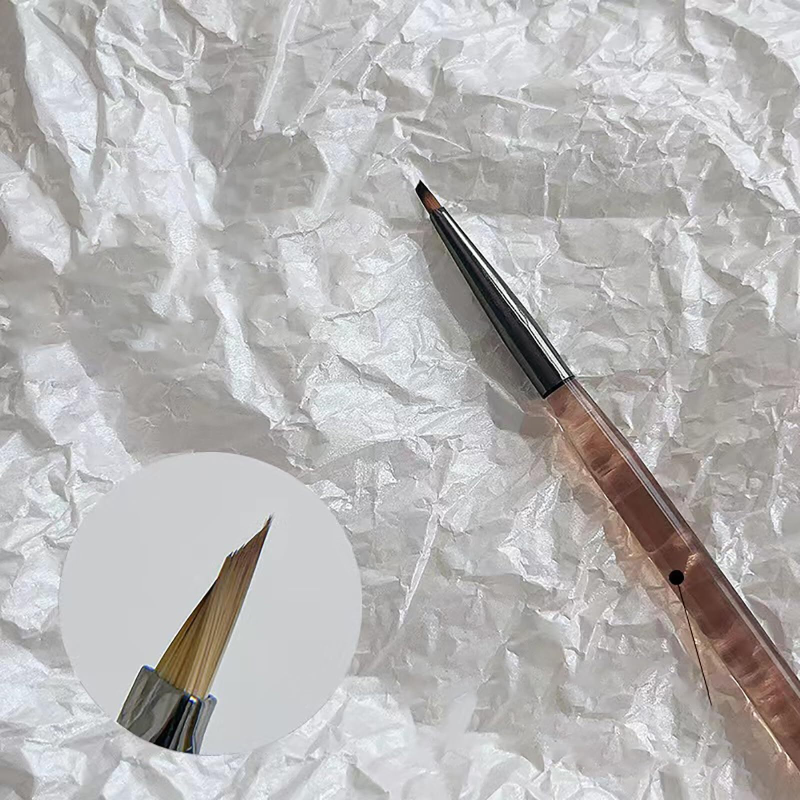 Nail Brush For Drawing Petals And Butterflies, Watercolor Paint Brushes For Oil Painting, Acrylic Paint Brushes(1 Pack) (Dark Brown)