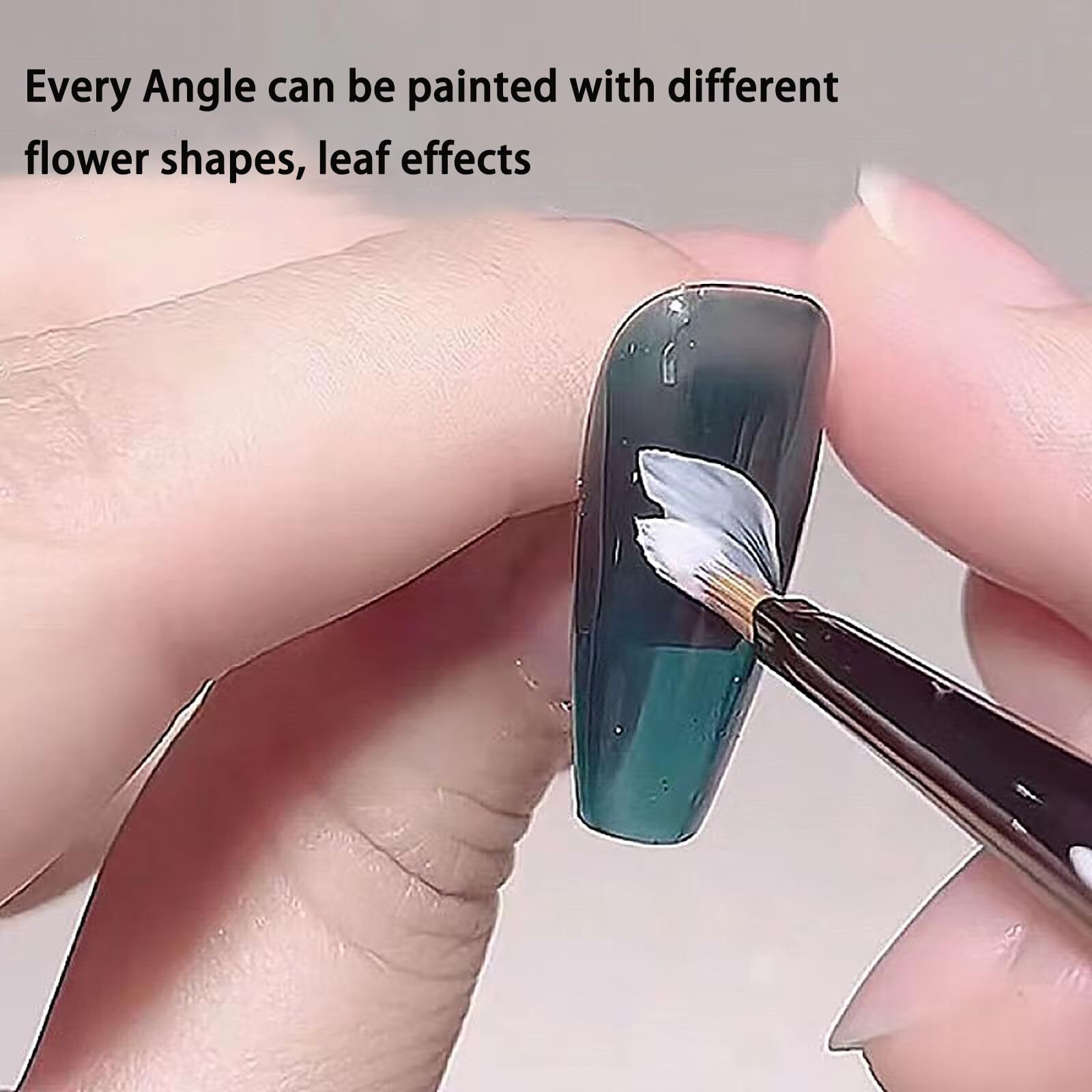 Nail Brush For Drawing Petals And Butterflies, Watercolor Paint Brushes For Oil Painting, Acrylic Paint Brushes(1 Pack) (Dark Brown)