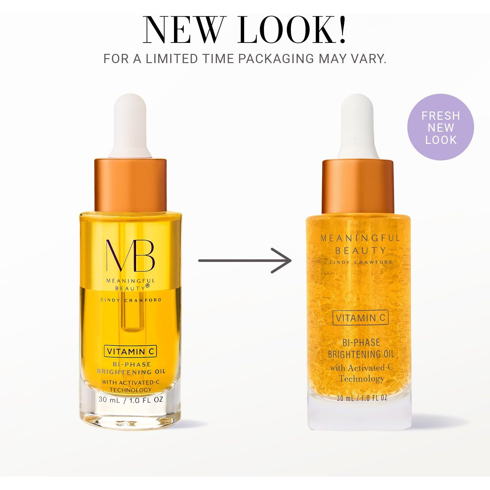 Meaningful Beauty Vitamin C Bi-Phase Brightening Oil With Activated C Technology, 1 Fl. Oz