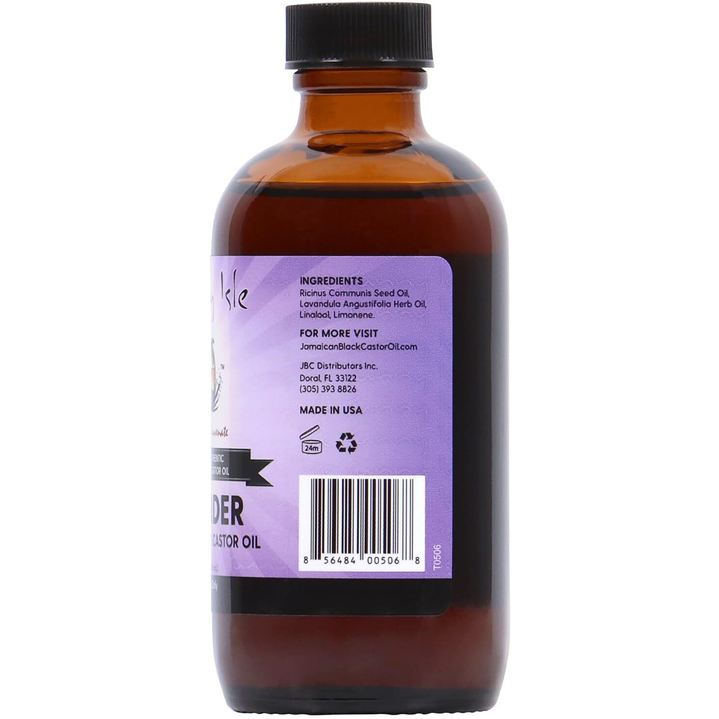 Sunny Isle Lavender Jamaican Black Castor Oil, 4 Ounce