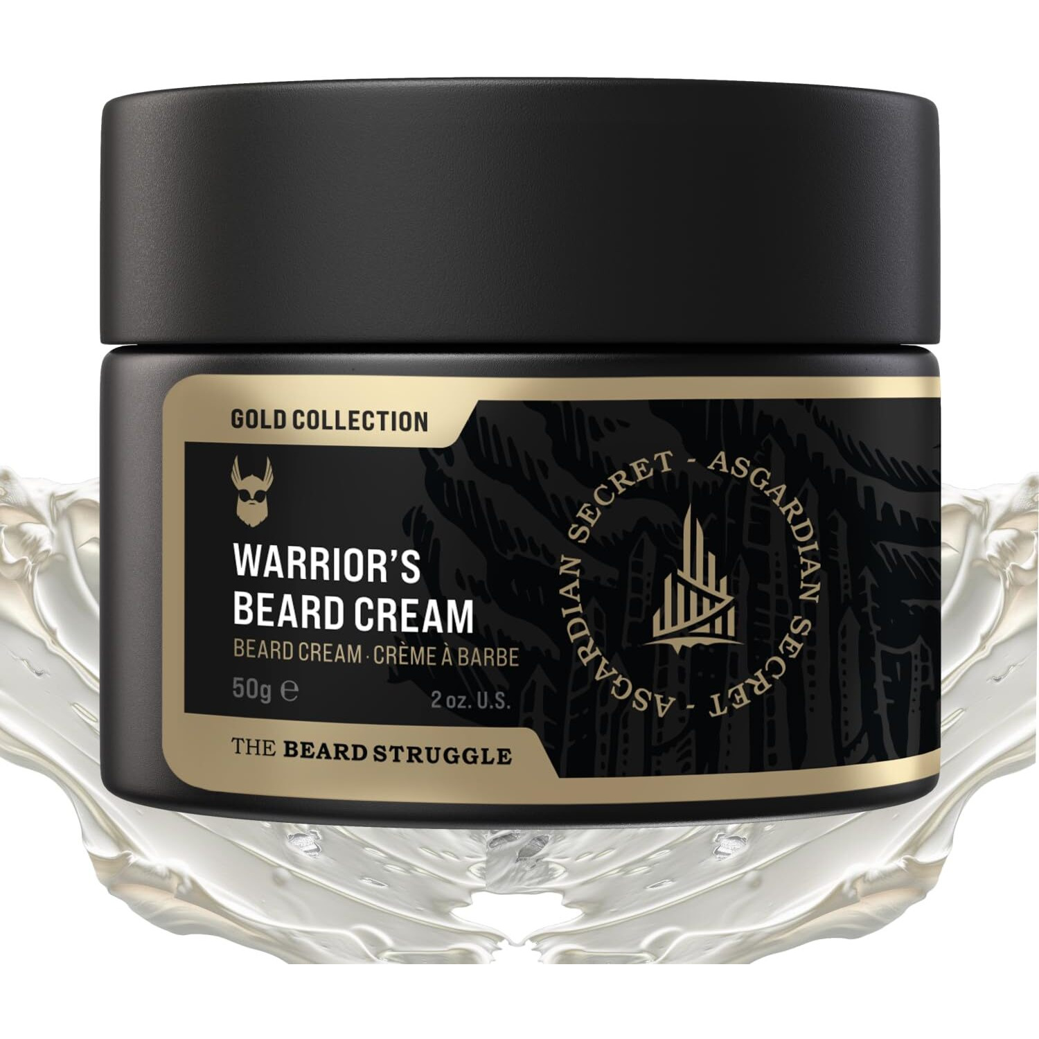 Beard Cream By Beard Struggle-Asgardian Secret Beard Butter Moisturizer&Softener For Men-Hydrated With Avocado & Jojoba Oils-Beard & Mustache Growth Cream 50G