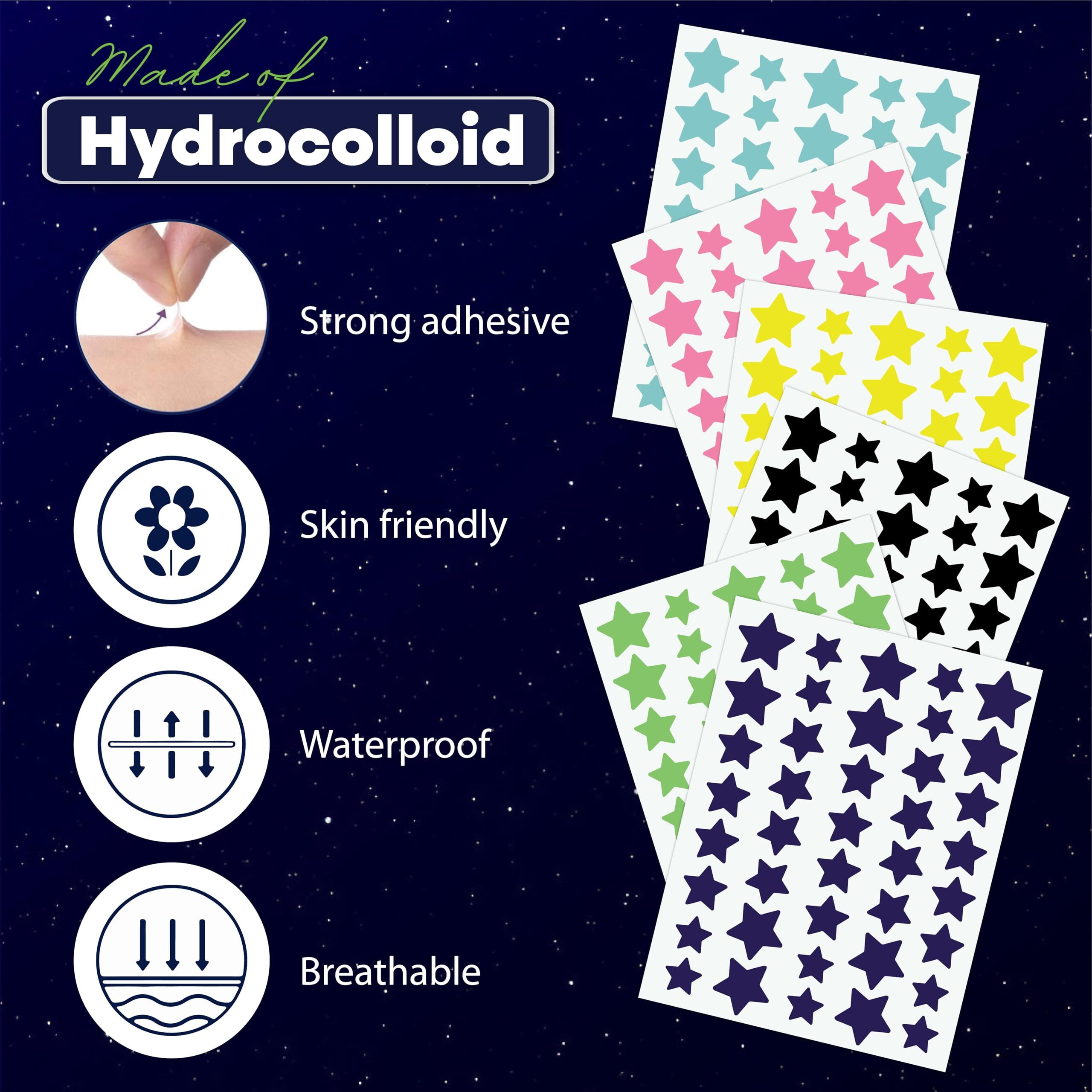 Star Pimple Patches For Face - Hydrocolloid Acne Patches For Quick Zit Relief And Blemishes, Invisible Spot Stickers That Stay All Night, Gentle For All Skin Types, Oil-Free (240 Count)