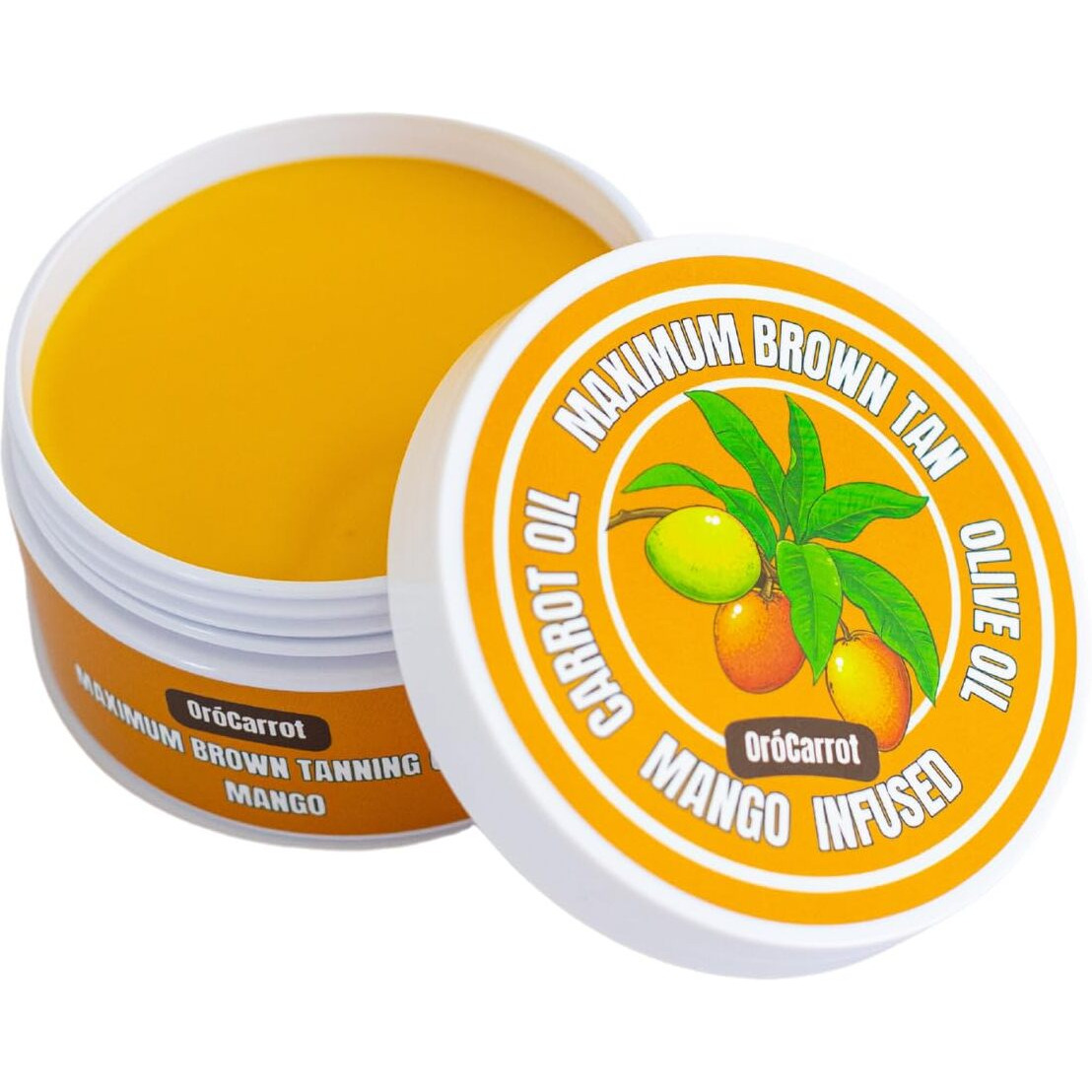 Orocarrot Maximum Brown Tanning Gel Added Peptide, Carrot & Olive Oil (Mango)
