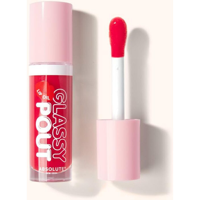 Absolute New York Glassy Pout Lip Oil, Long Lasting Hydration, Ultra Glassy Shine, Non Sticky Lip Oil (Mlgl04 Spicy)