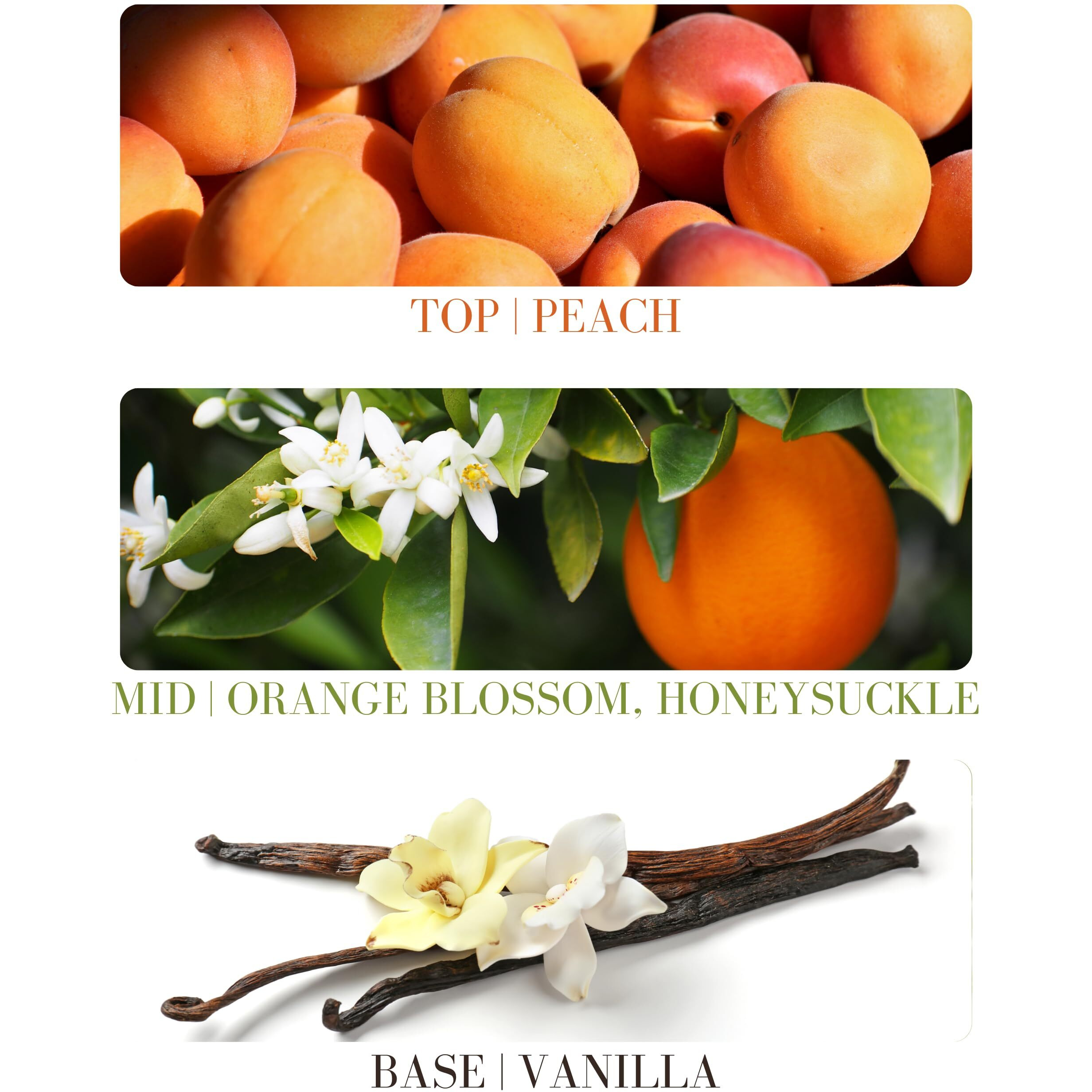 Kailuna Co. Juicy Georgia Peach Delicious Natural Essential And Fragrance Oil Roll On With Organic Jojoba Oil, Small Batch, Made In California