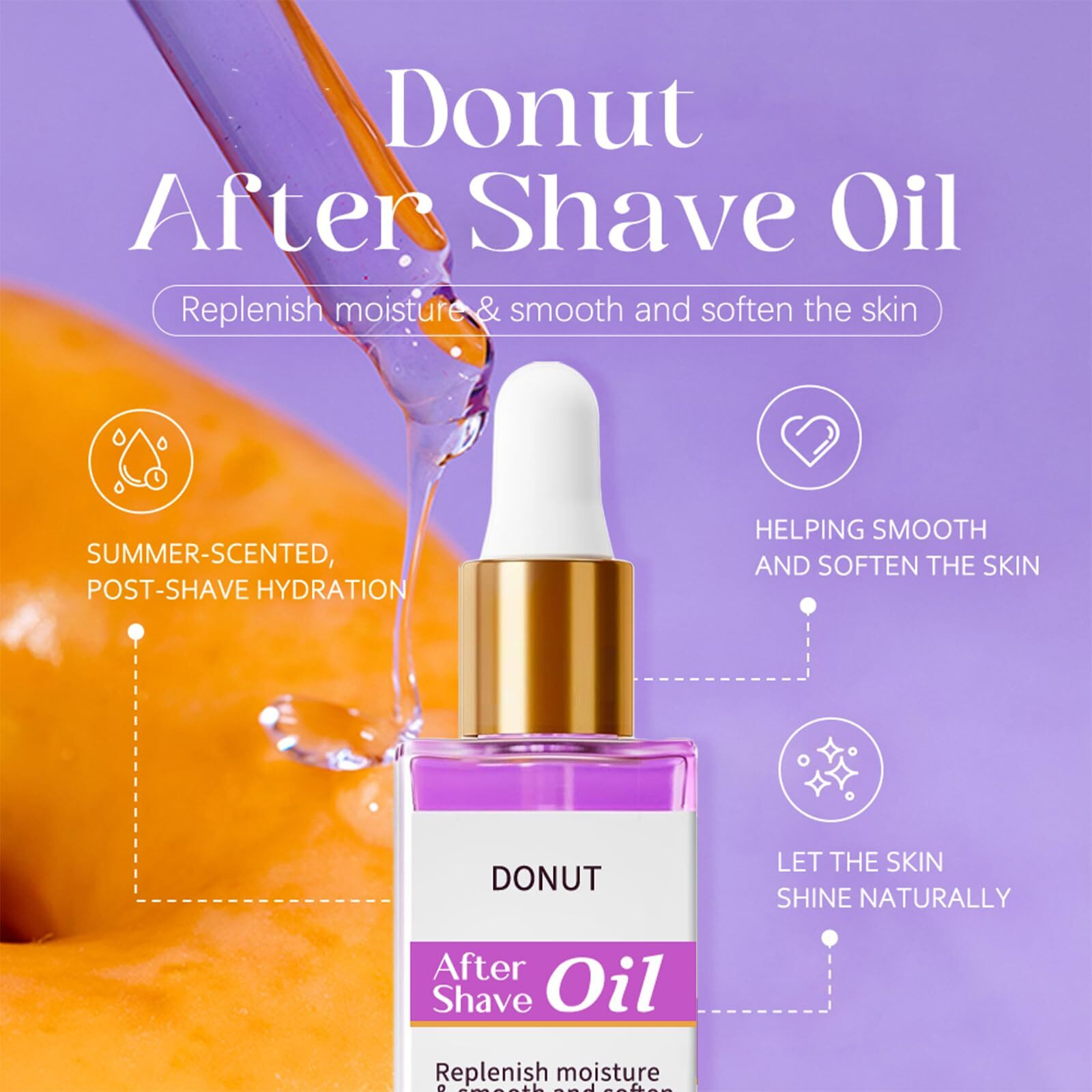 After Shave Oil, Soothing And Moisturizing, Prevents Ingrown Hair And Razor Burn, Natural Extracts, Fast Absorption, Irritation-Free Skin For Daily Use