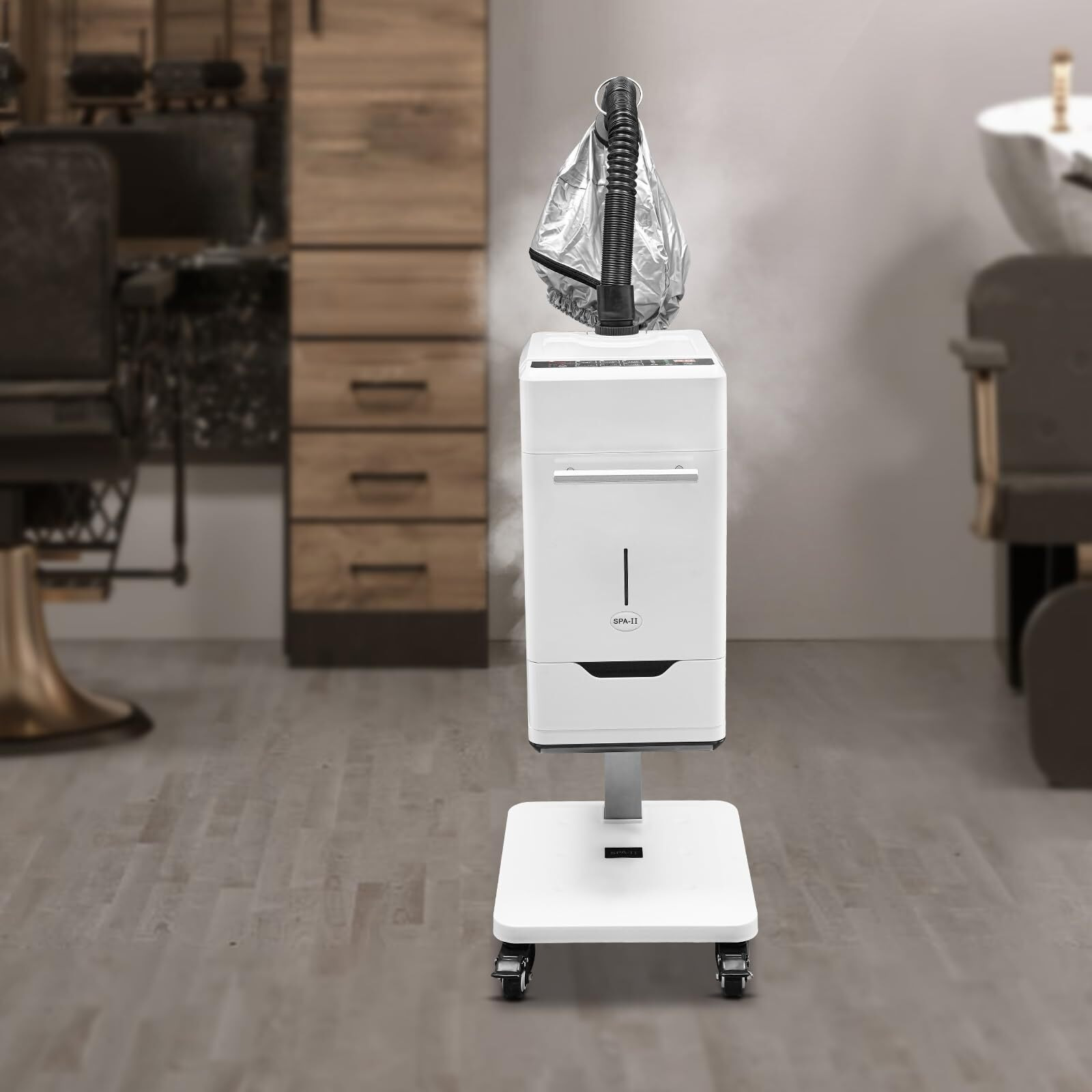 Rocoreny 500W Multifunctional Anion Hair Dyeing Machine,110V Nano Hair Steamer/Hair Oil Machine Stand Up Base Equipment Vertical Nano Steamer Salon Spa (500W)