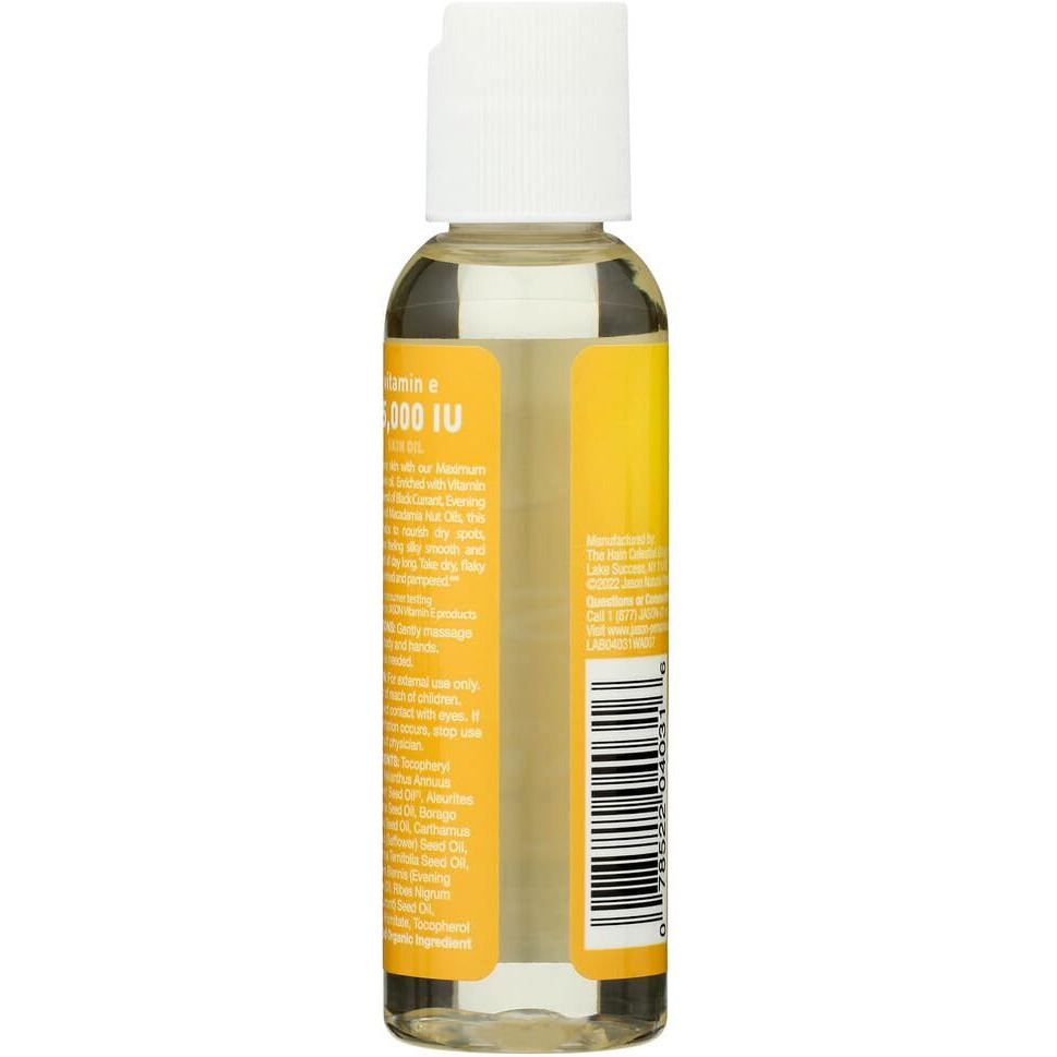 Jason Skin Care Vitamin E Oil 45,000 I.U. 2 Fl. Oz. Pure & Natural Beauty Oils (A) - 2Pc