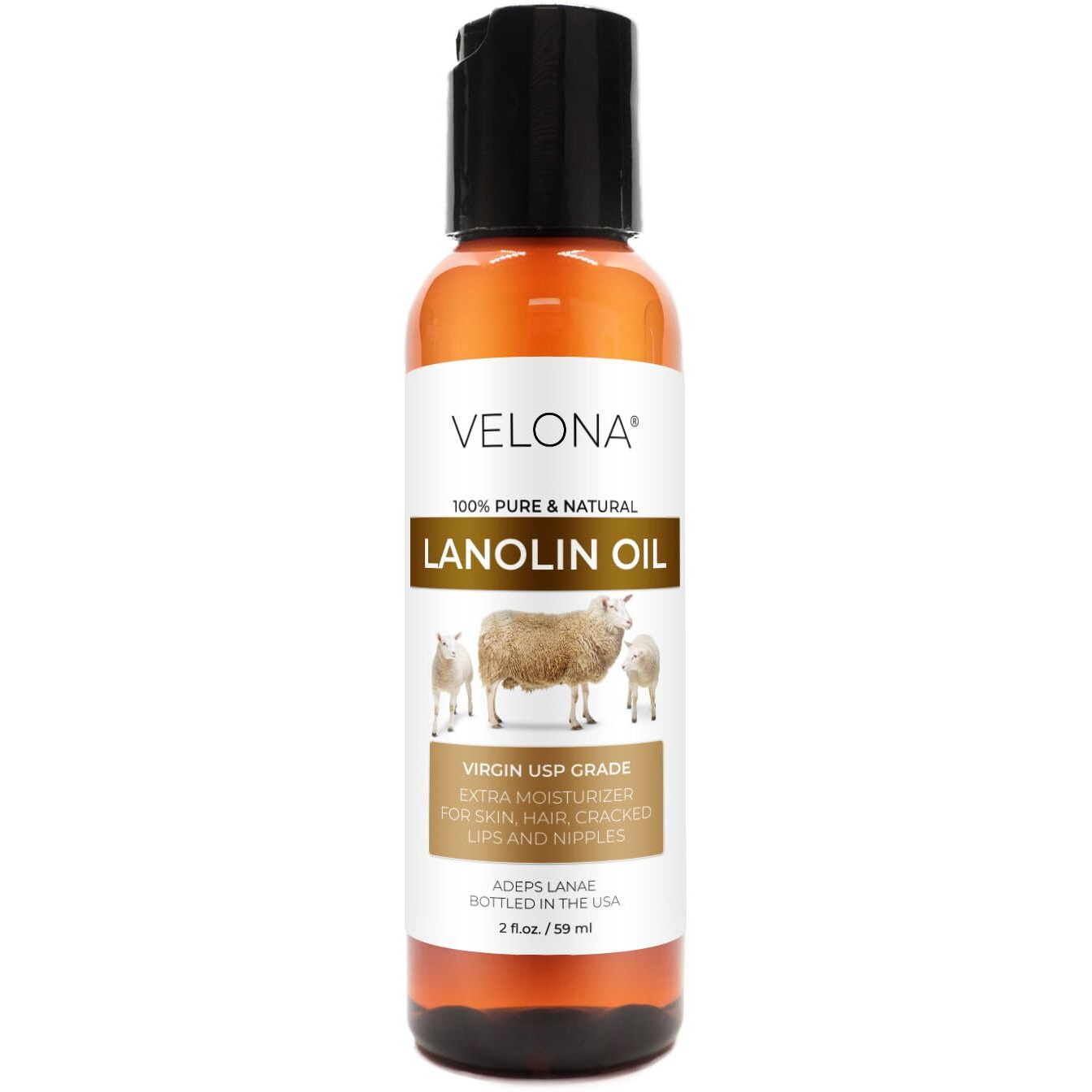 Velona Lanolin Oil Usp Grade 2 Fl Oz | 100% Pure And Natural Carrier Oil | Refined, Cold Pressed