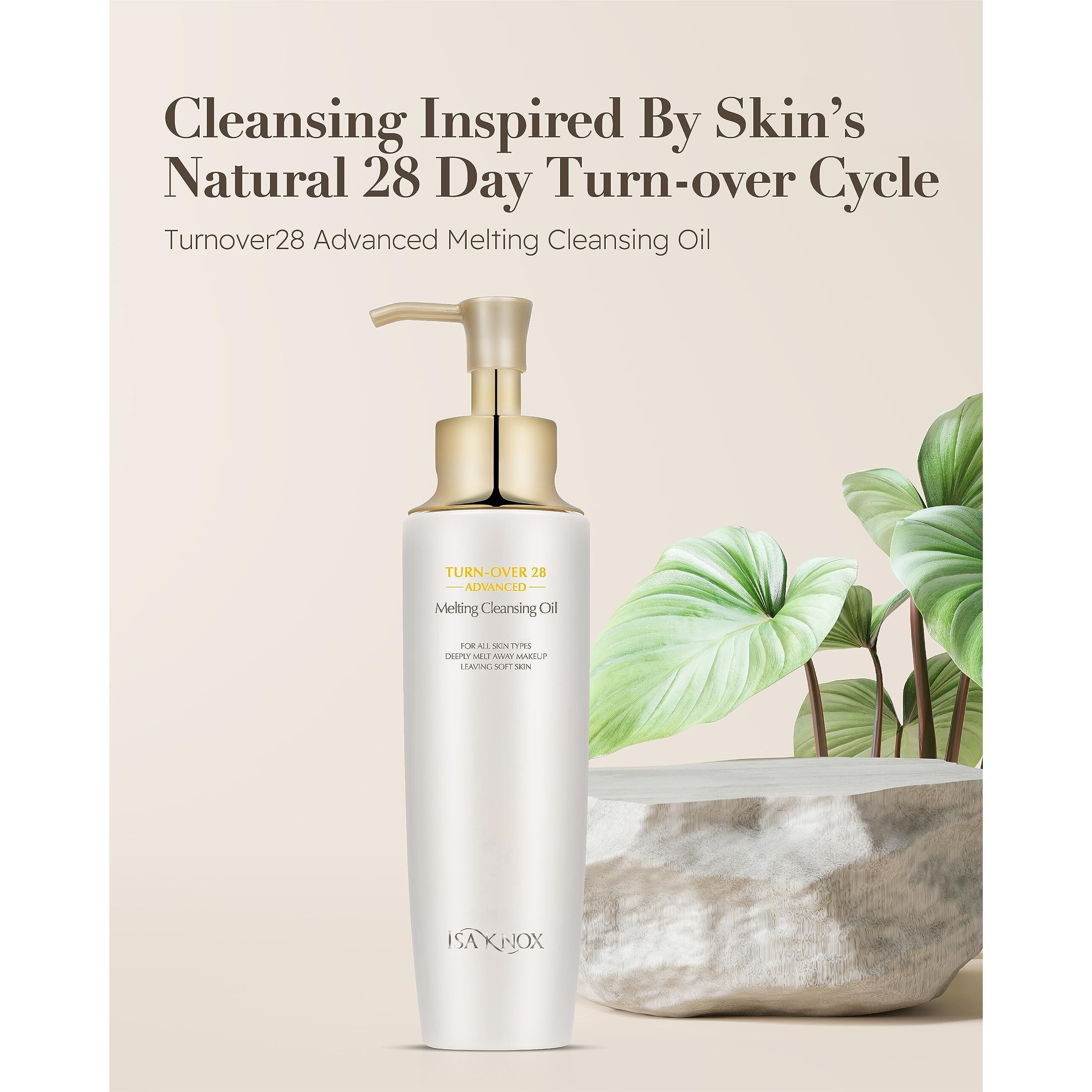 Isa Knox Turnover 28 Advanced (Cleansing Oil, 6.1Fl Oz) - Makeup Remover Cleansing Oil Without Residue By Lg Beauty. Gently Melt & Remove Impurities And Heavy Makeup.