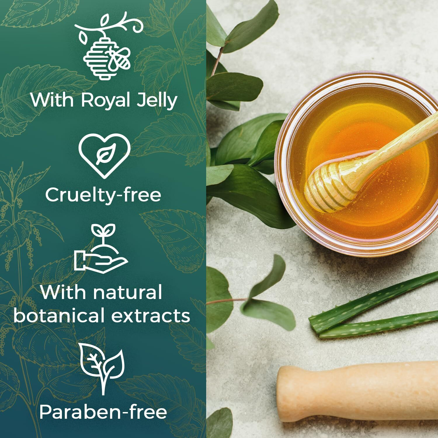 Tio Nacho Mexican Herbs Shampoo, Strengthening Hair Care With Royal Jelly, Ginseng, Wheat, And Jojoba Oil, Honey Scented, 32 Fl Oz (Pack Of 2),