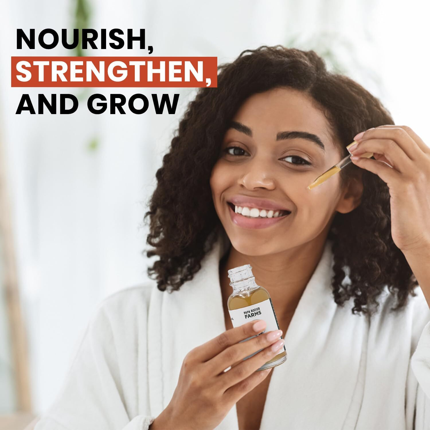 Papa Rozier Farms Rosemary Pure Organic Castor Oil Of Haiti - Cold Pressed - Hexane Free - Hair Growth Treatment - Hair Growth For Thicker Eyelashes And Eyebrows - Hair Loss Treatment, Pack Of 1