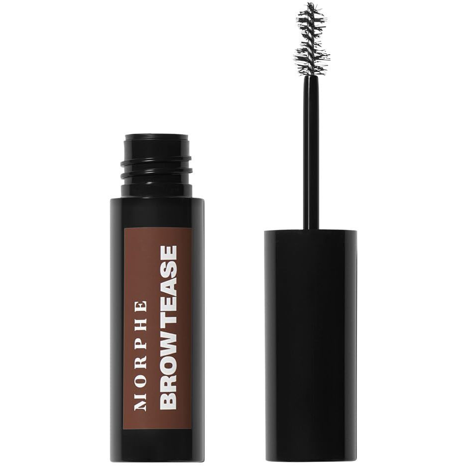 Morphe Brow Tease Eyebrow Gel Mousse - Volumizing Brow Gel To Tint, Thicken & Shape With 100% Natural Bamboo Fibers - Enriched With Conditioning Coffee Seed Oil - Mocha (0.16 Fl Oz)