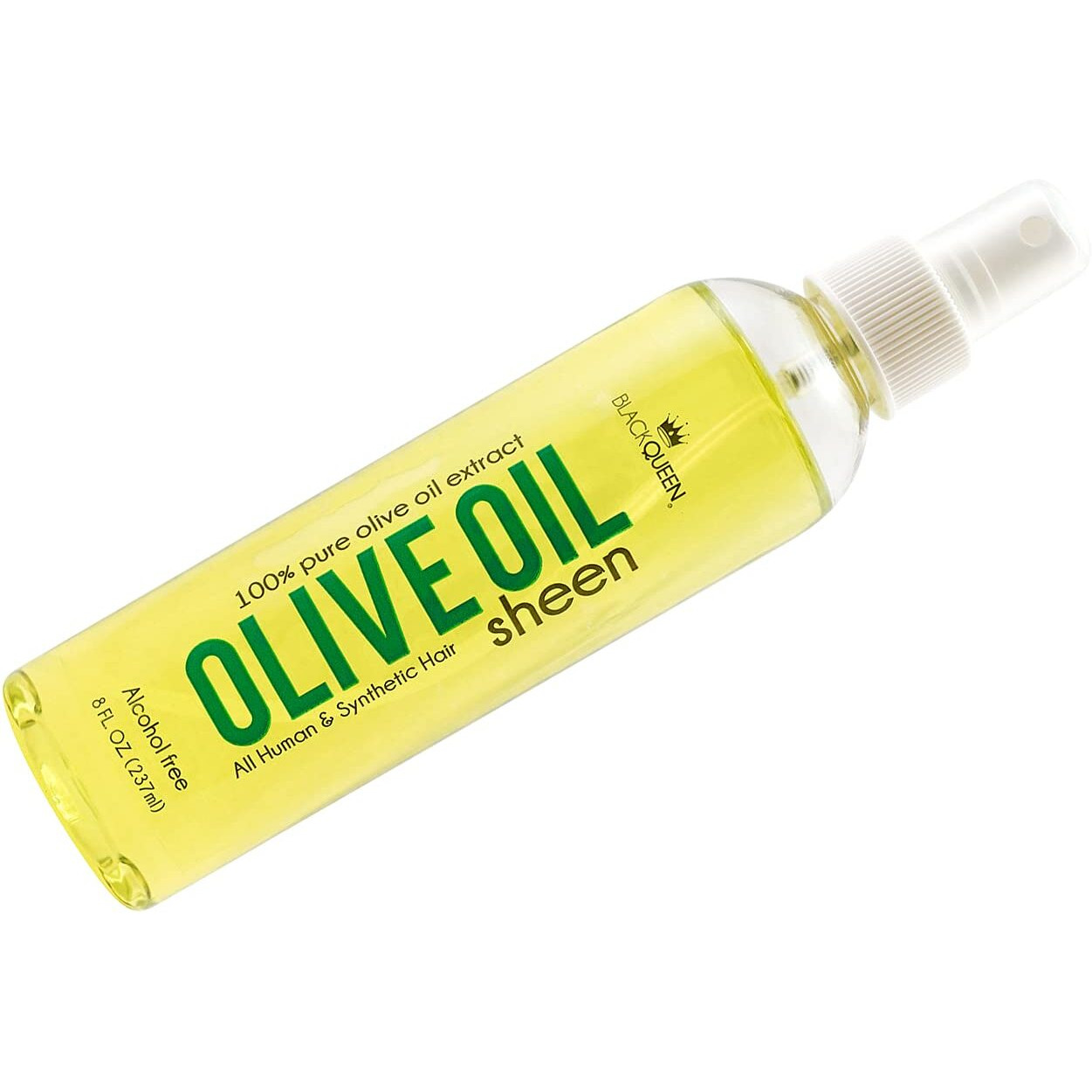Black Queen Olive Oil Sheen Spray For Locs, Dreadlocks, Twists, Braids, Cornrows, 4C Hair - Moisturizing, Refreshing - 8 Oz- Made In The Usa (Pack Of 2)