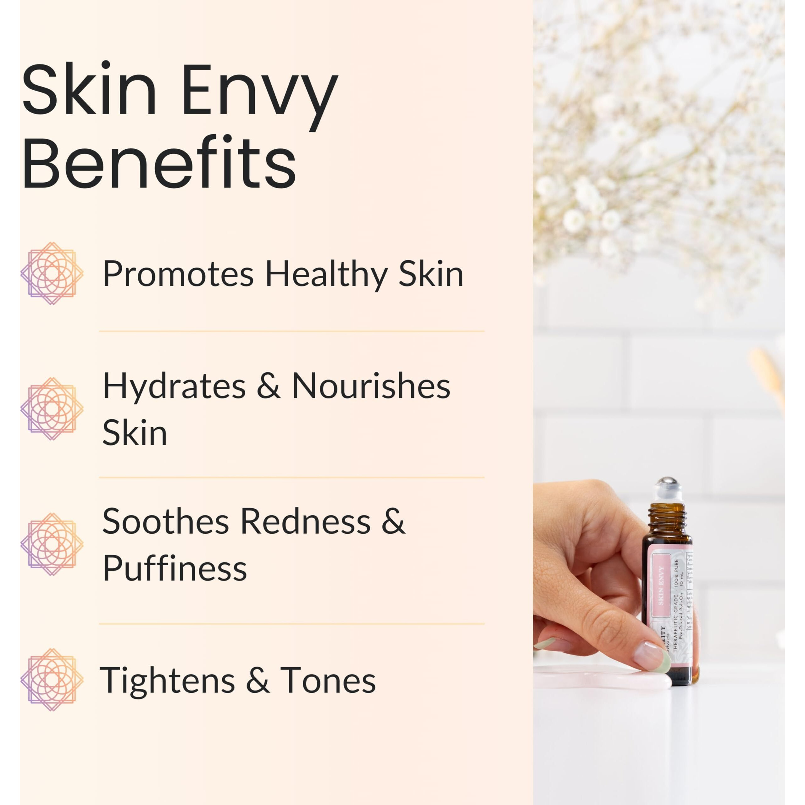 Vitality Extracts Skin Envy - Face Moisturizer Serum, Coconut Oil, Collagen, Vitamin E, Vegan, Frankincense Essential Care, Sandalwood Soothing, Clarifying, Skin Health