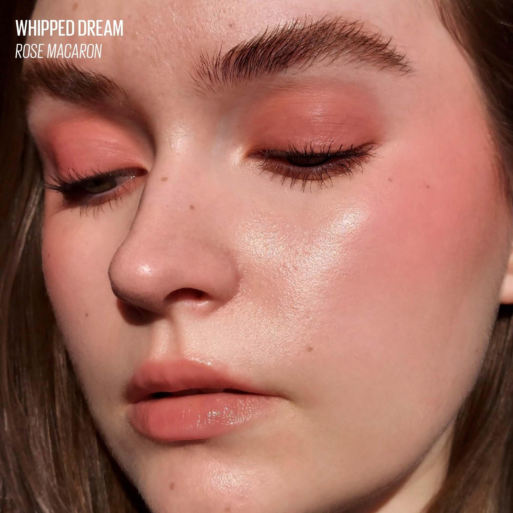Kaja Multi-Purpose Liquid Eyeshadow & Blush - Whipped Dream | With Cotton Seed Oil, 4 Shades, Buildable, Blendable, Airy Semi-Matte Finish, 03 Rose Macaron, 0.17 Oz
