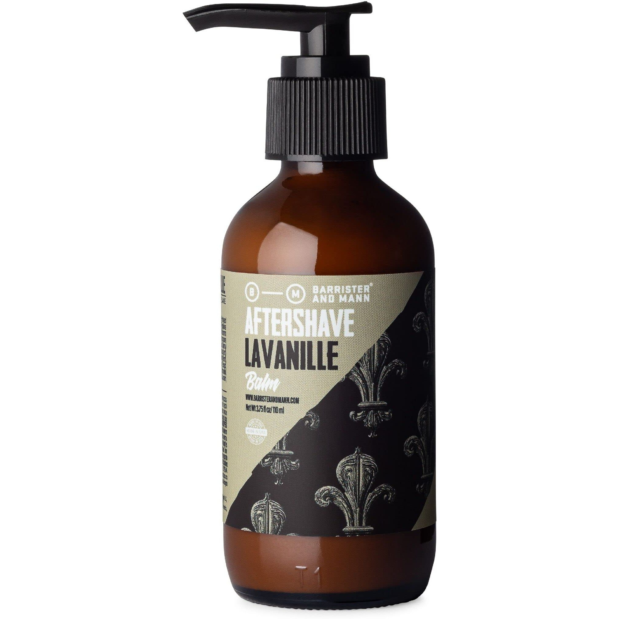 Barrister And Mann After Shave Balm For Men | Premium Post Shave Face Moisturizer Soothes For Shaving Irritation, Razor Burn Jojoba Oil Notes Of Lavender, Vanilla, Cedar, Musk 3.75 Oz (Lavanille)