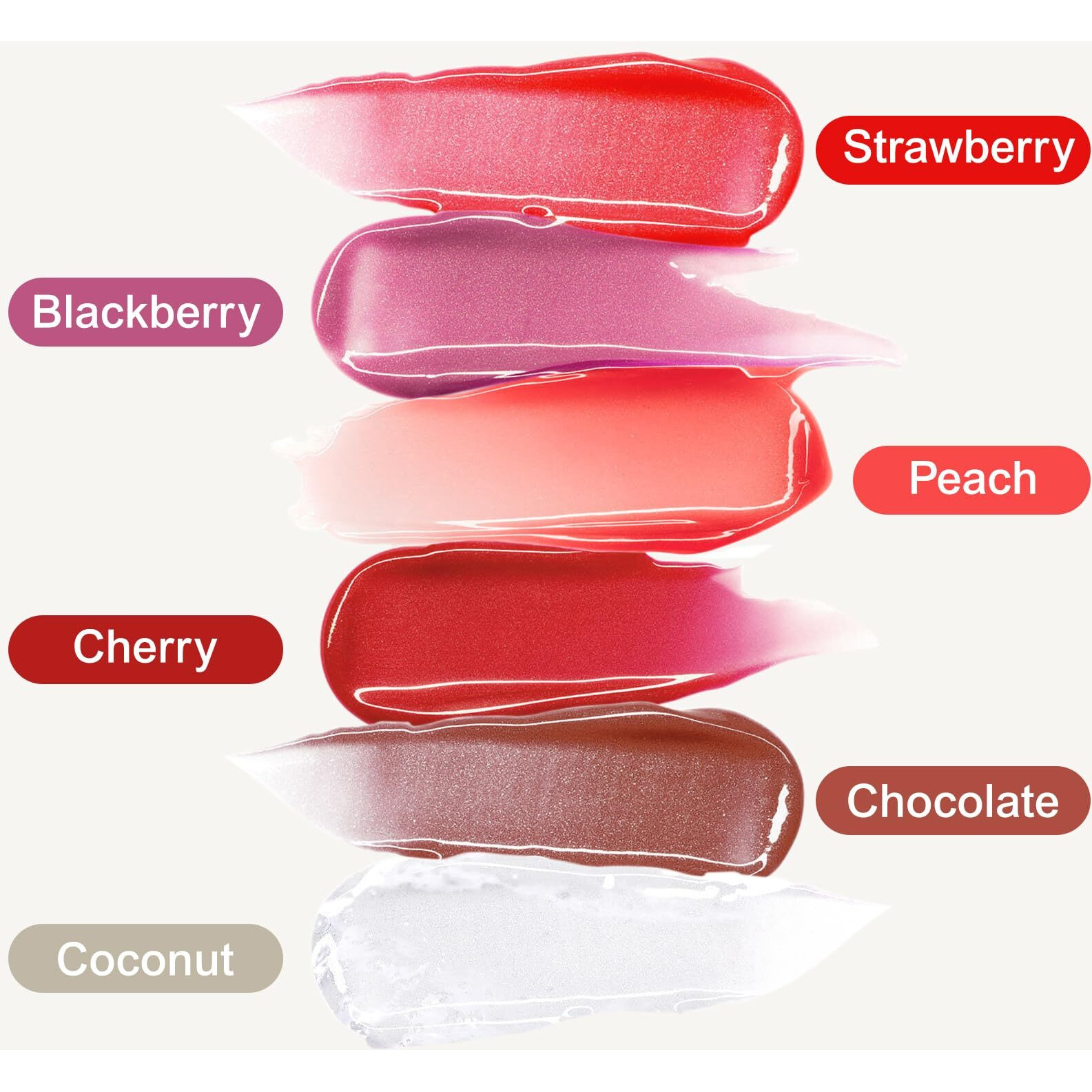 Dmsky Hydrating Lip Gloss Set 6 Pack, Tinted Lip Oil For A High-Shine Finish, Nourishing Lip Plumper Gloss With Vitamin E, Non-Sticky And Vegan Color Lip Glow Oil