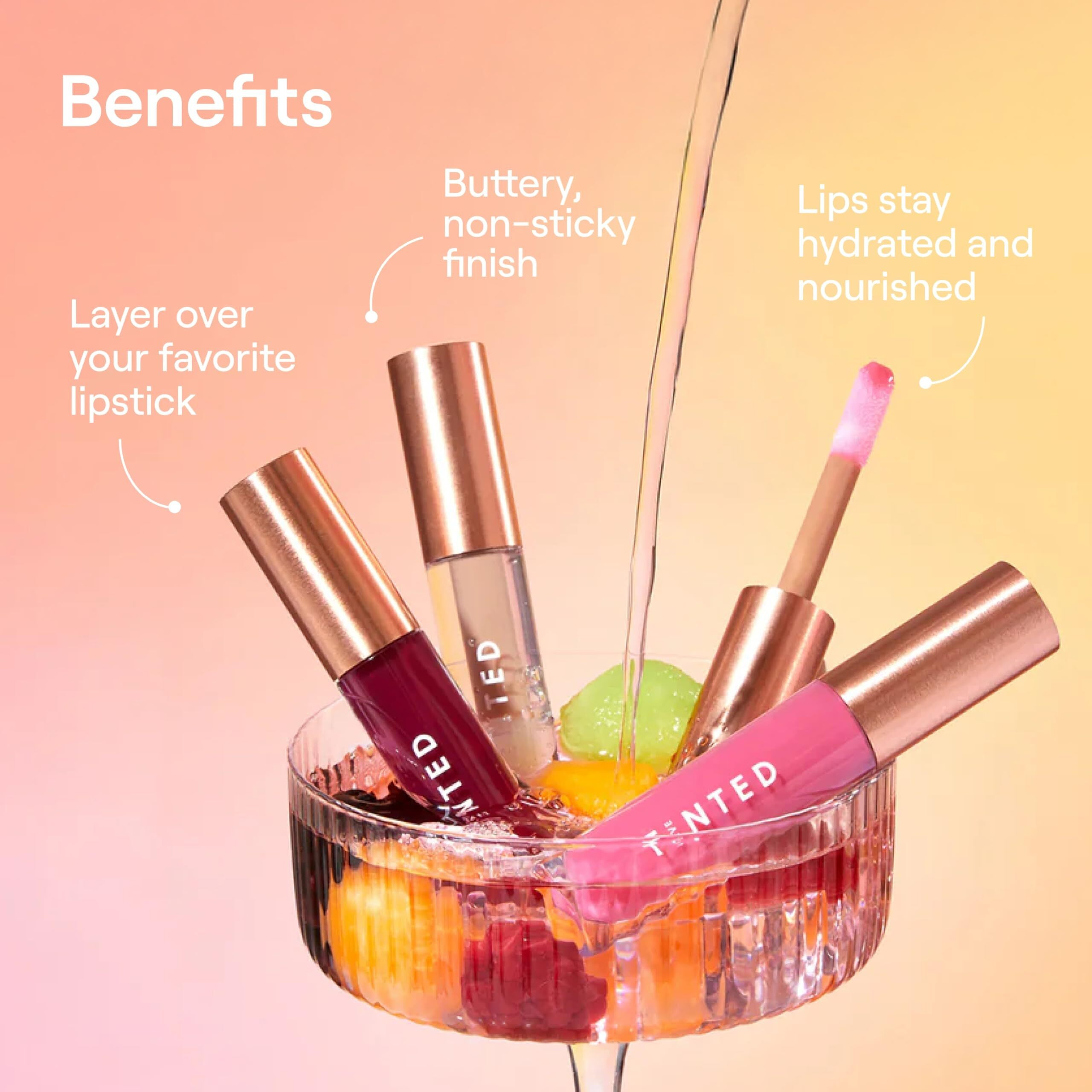 Live Tinted Softgloss Juicy Lip Gloss For Women - Hydrating Non-Sticky Lip Gloss With Hyaluronic Acid, Coconut Oil & Shea Butter - Sheer, Juicy Shine - Honeydew Heatwave .88 Oz